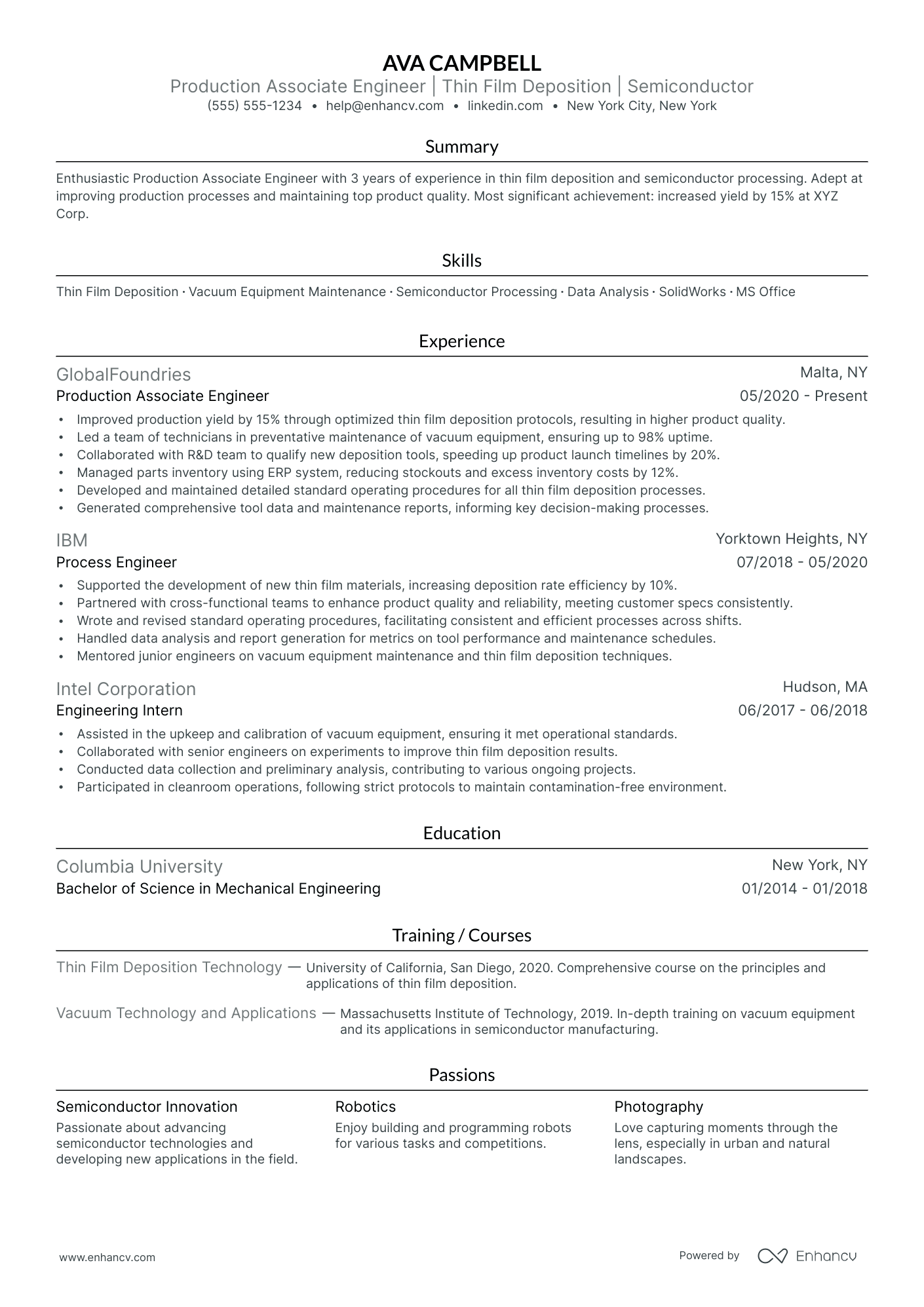 Assistant Production Engineer Resume Example Resume Example