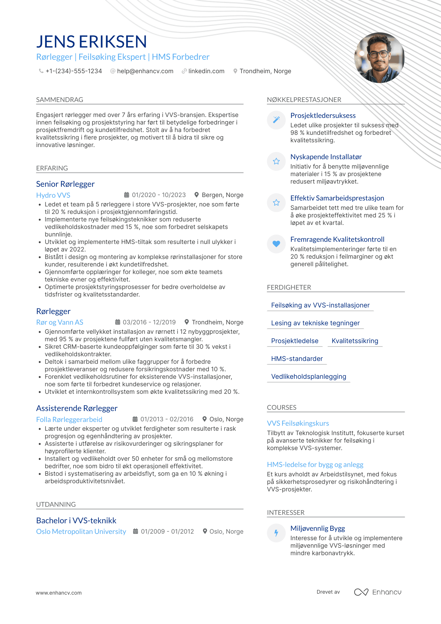 Rørlegger CV