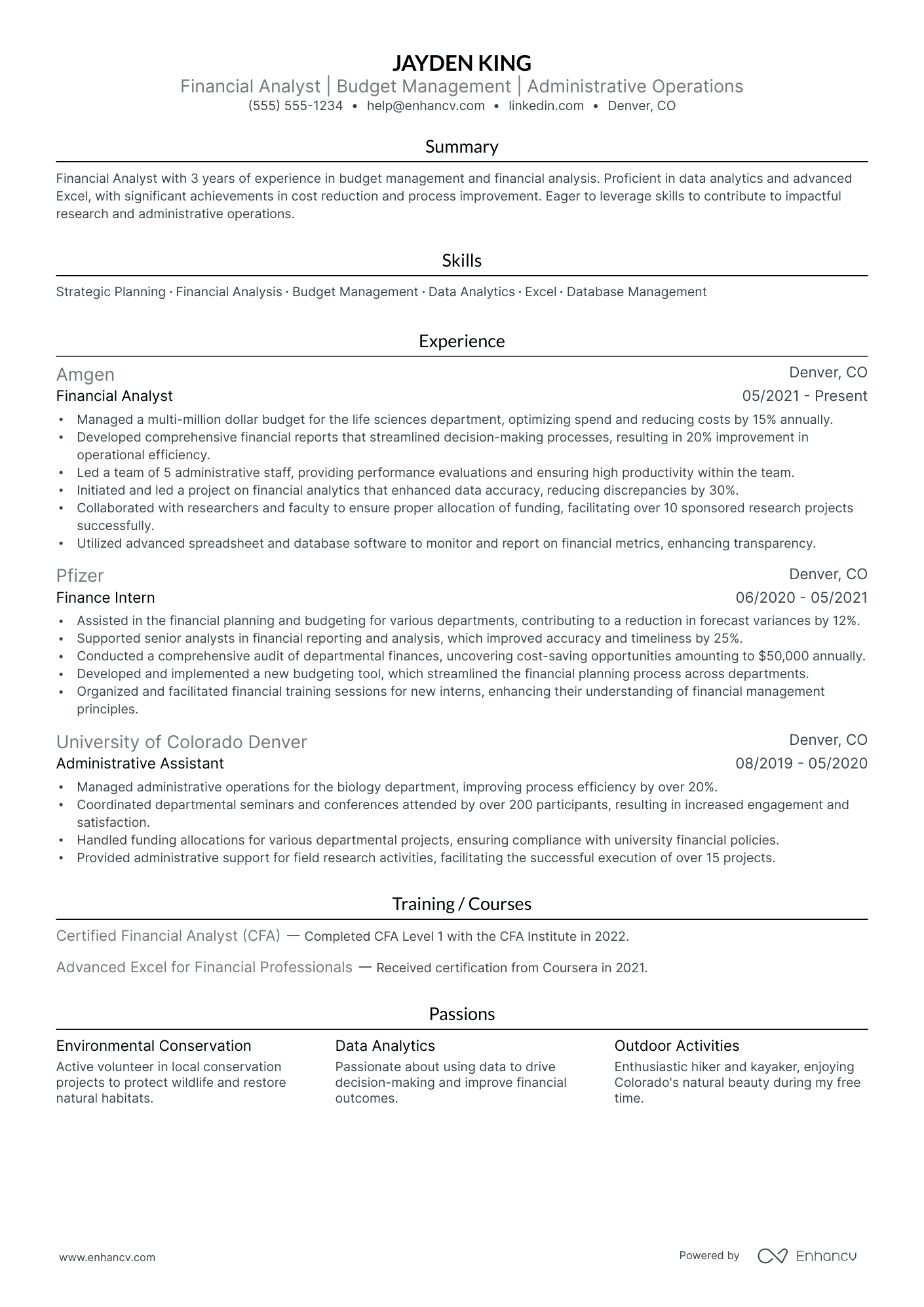 Chief Administrative Officer - Entry Level Resume Example Resume Example