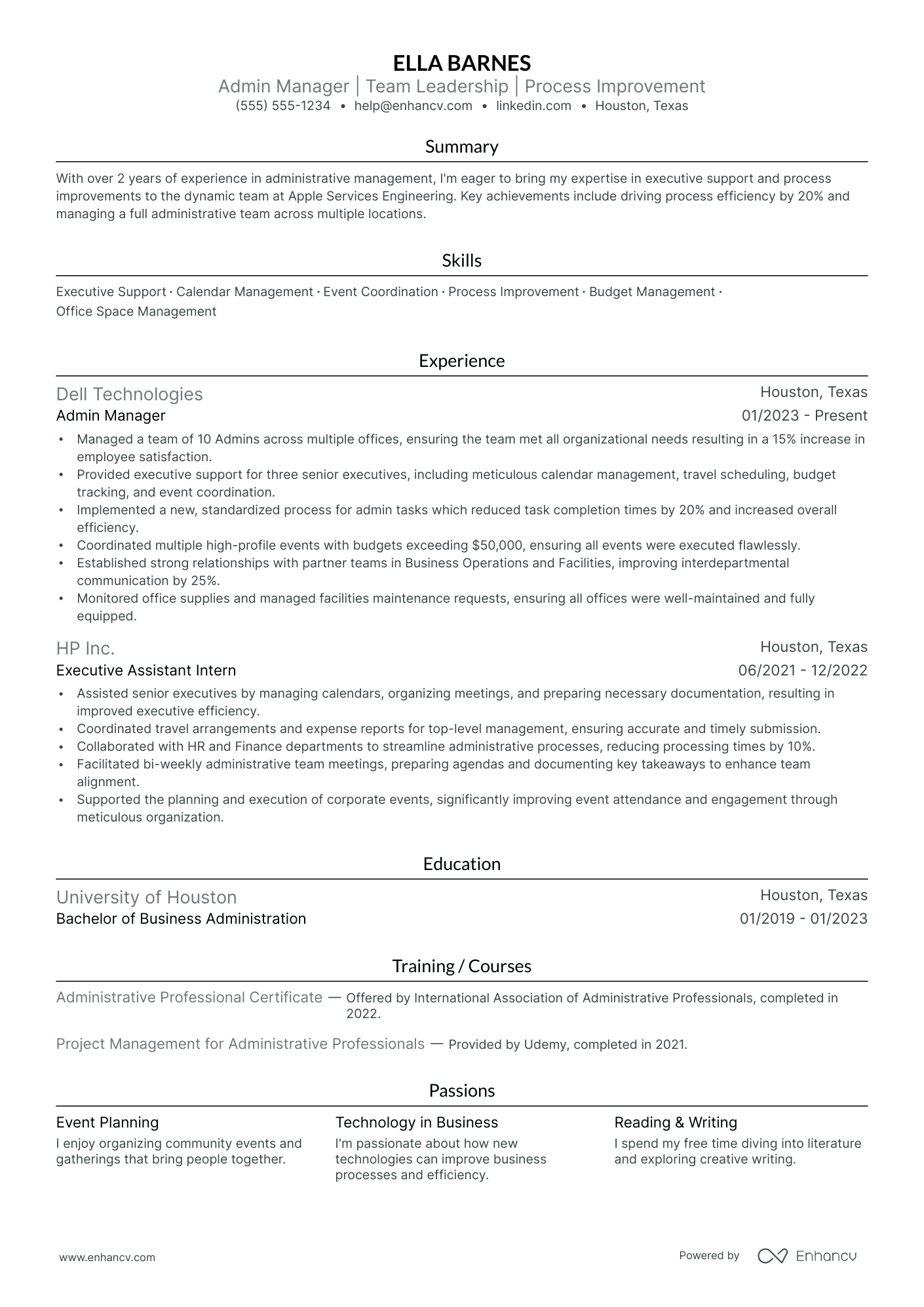 Assistant Engineering Manager resume example