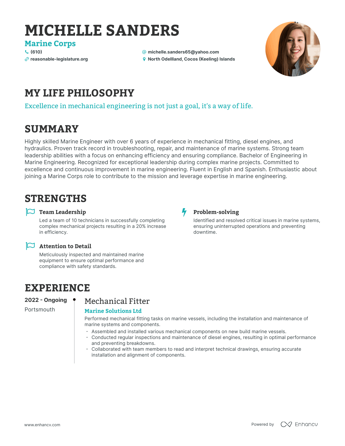 Usmc Professional Resume Template Prntbl concejomunicipaldechinu gov co