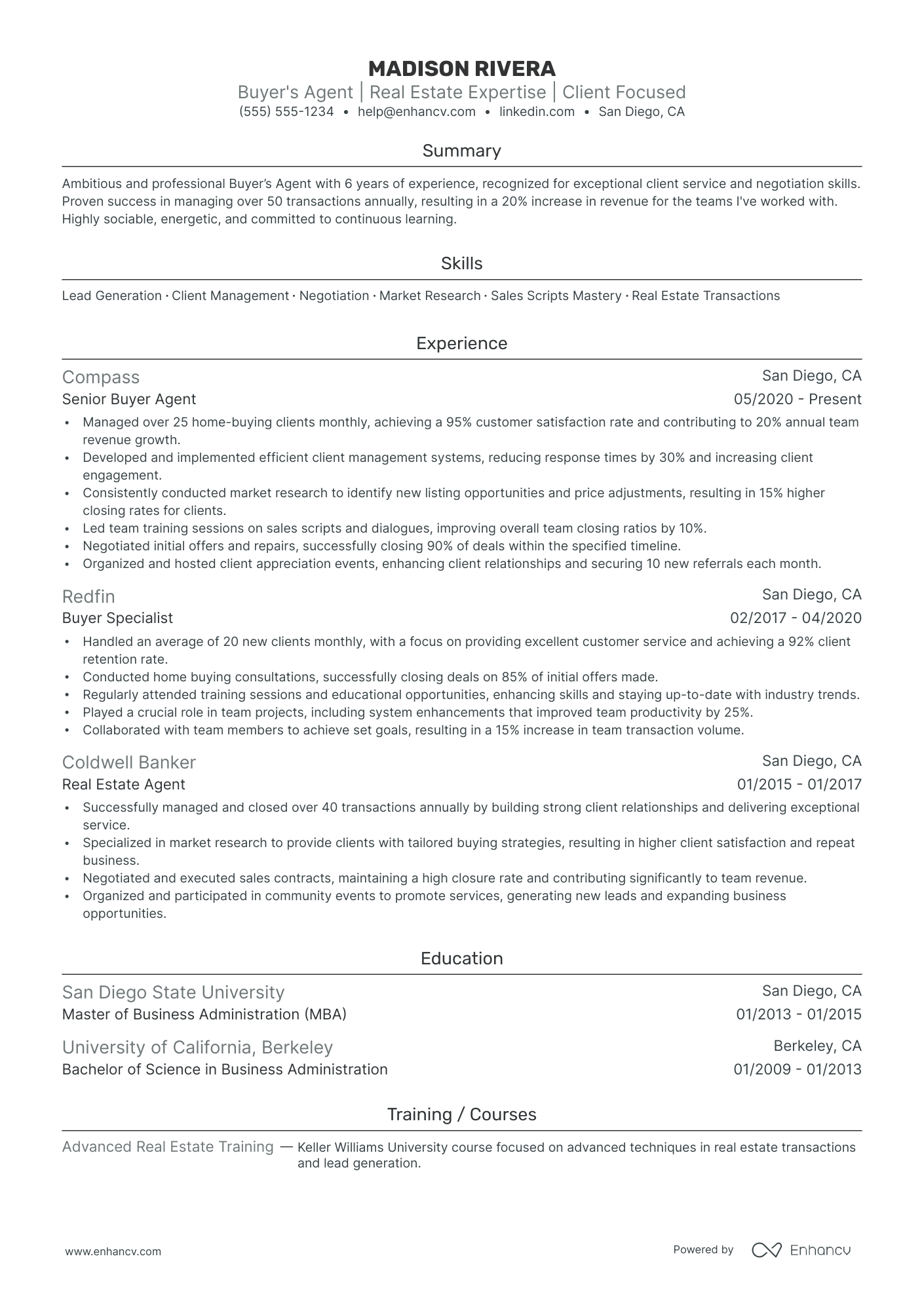 Junior Realtor Resume Example Resume Example