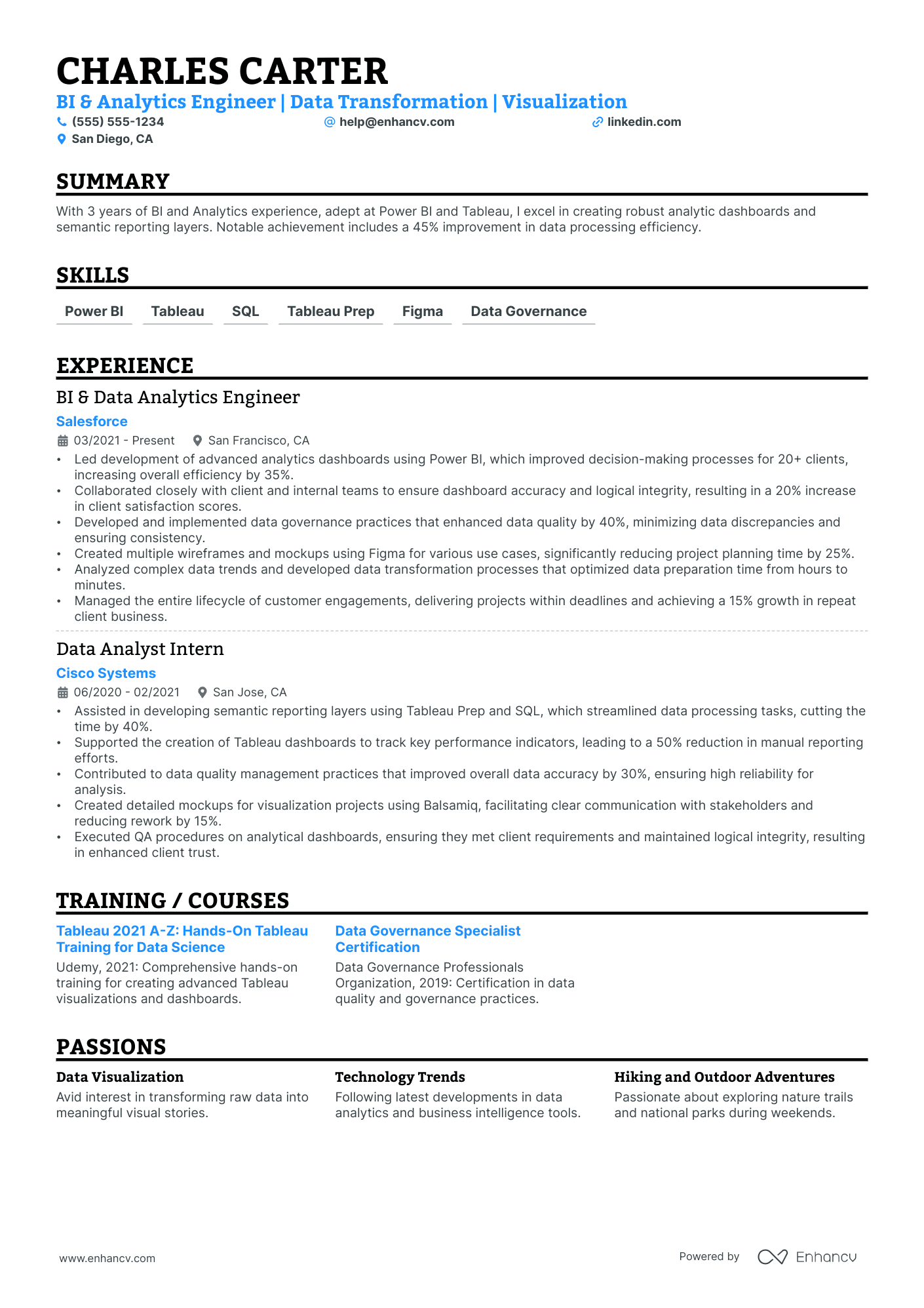 Lead Analytics Consultant resume example