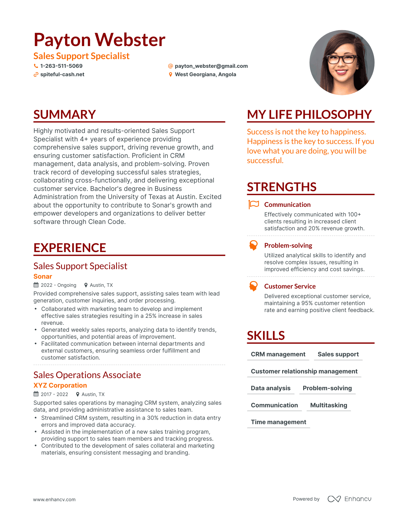 3 Successful Sales Support Specialist Resume Examples And Writing Tips   Image 