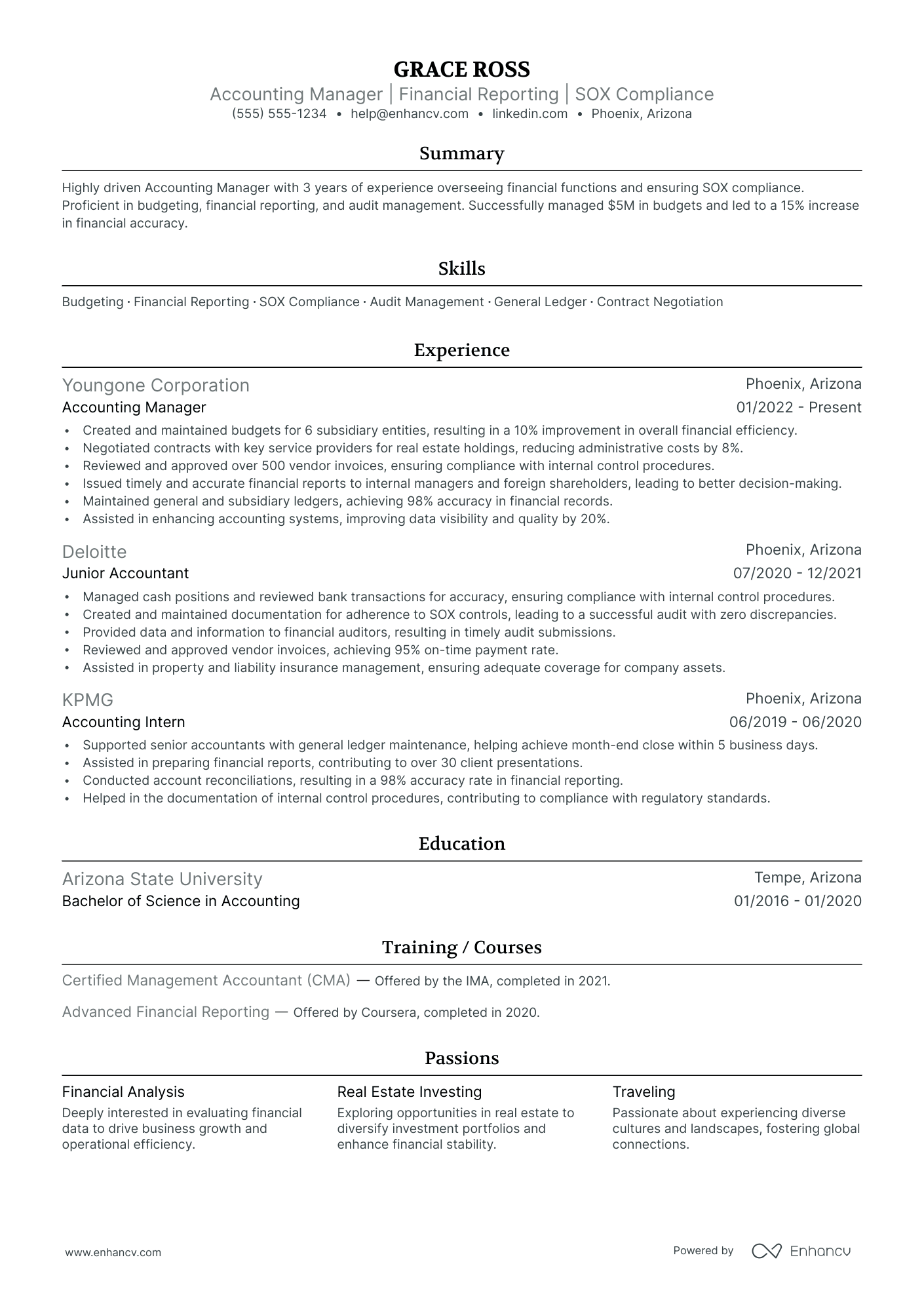 Strategic Accounting Manager Resume Example Resume Example