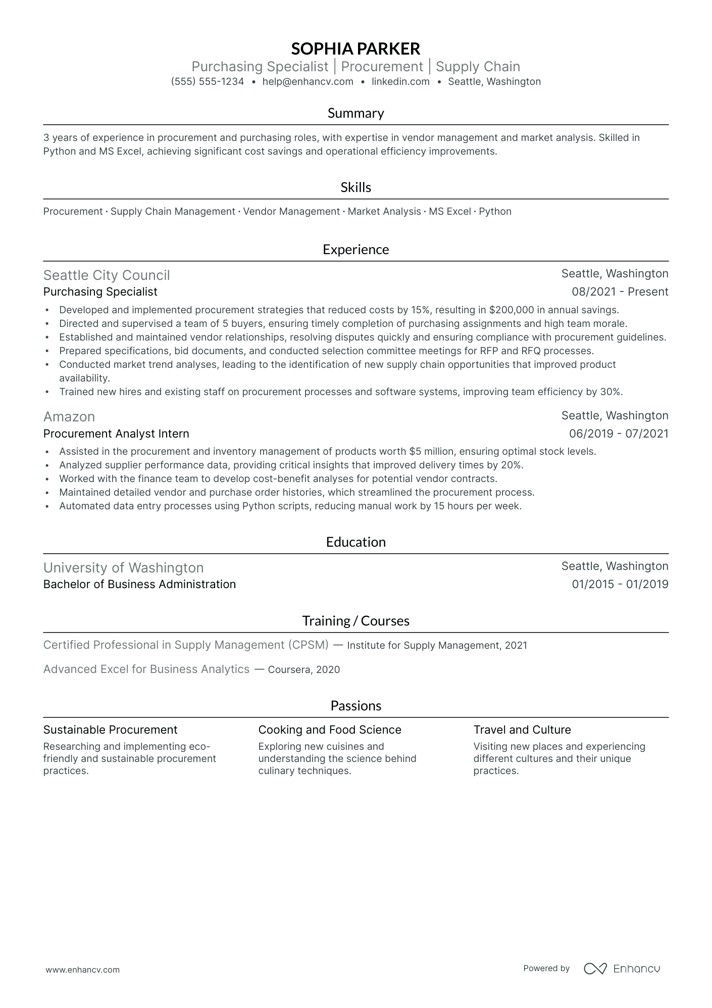 Chief Procurement Officer Resume Example Resume Example