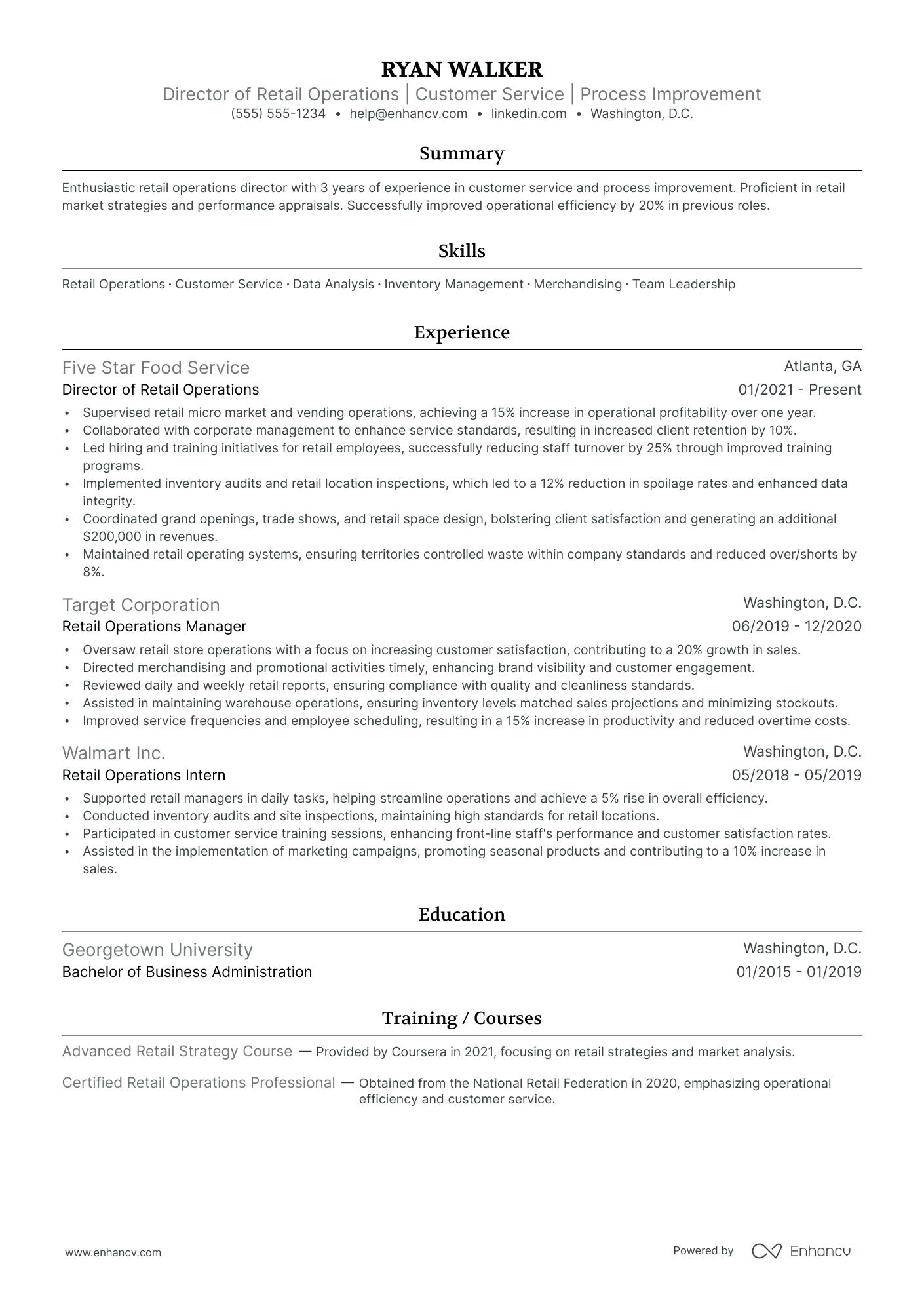 Director of Luxury Retail Operations Resume Example Resume Example