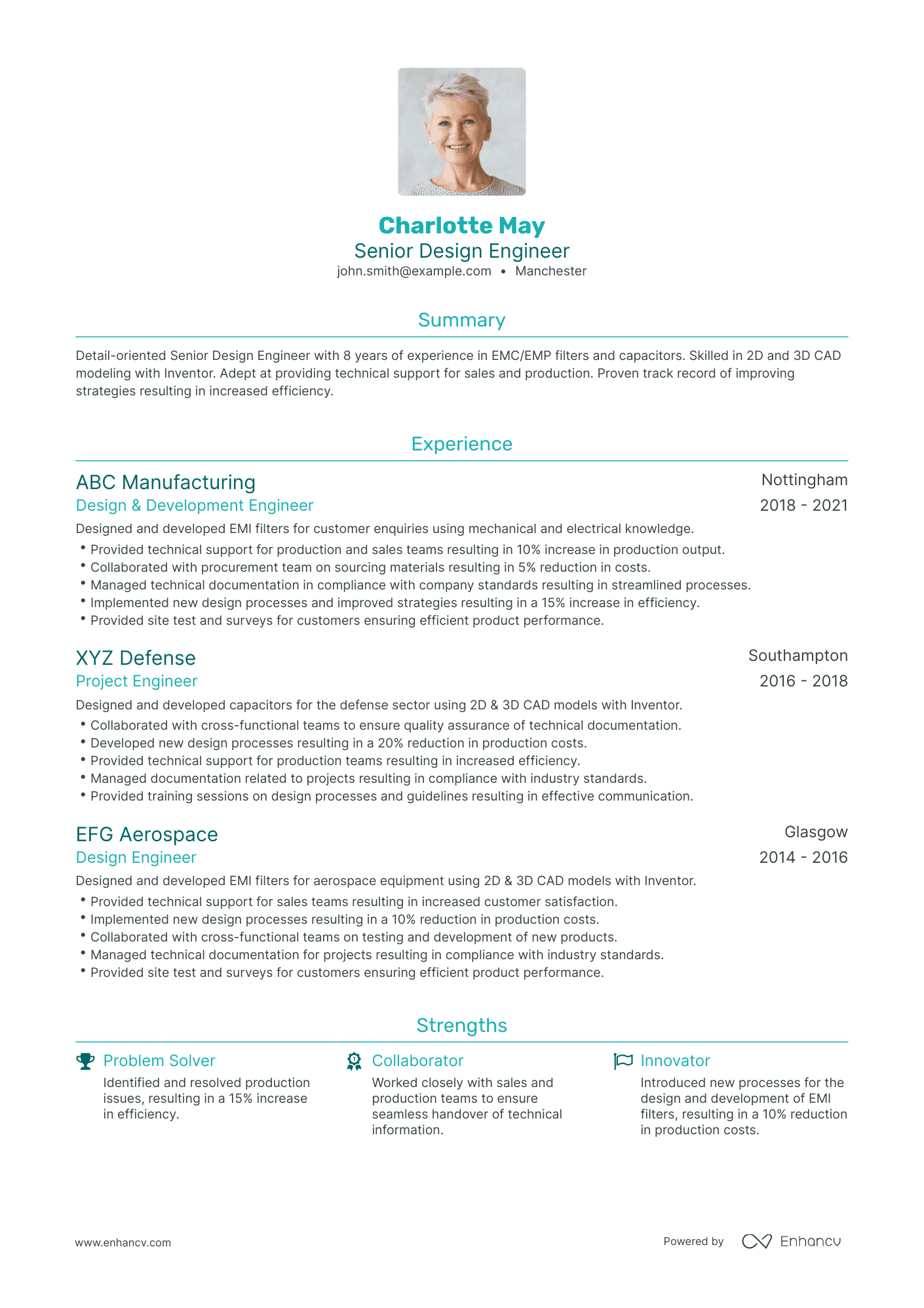 3 Design Engineer CV Examples for 2023