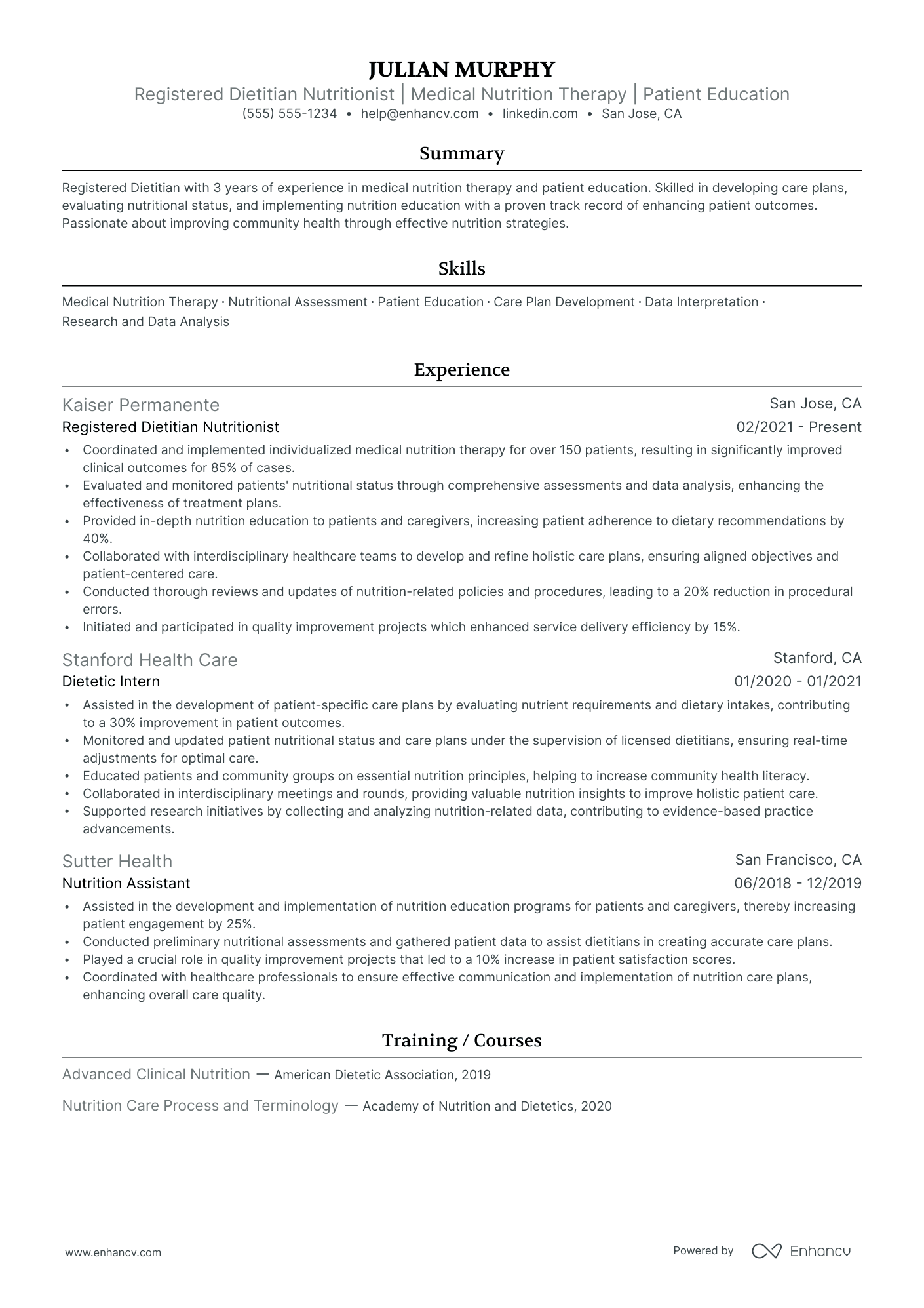 Dietician Manager Resume Example Resume Example