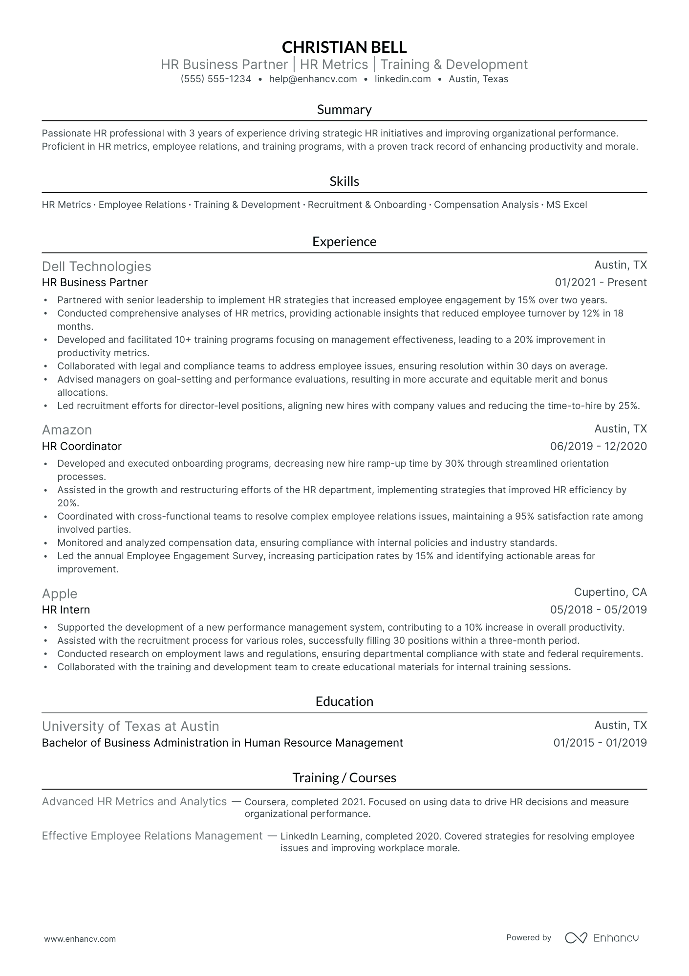 HR Director - Strategic Planning Resume Example Resume Example