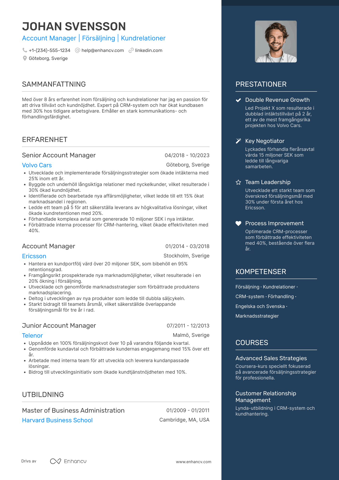 Account Manager CV