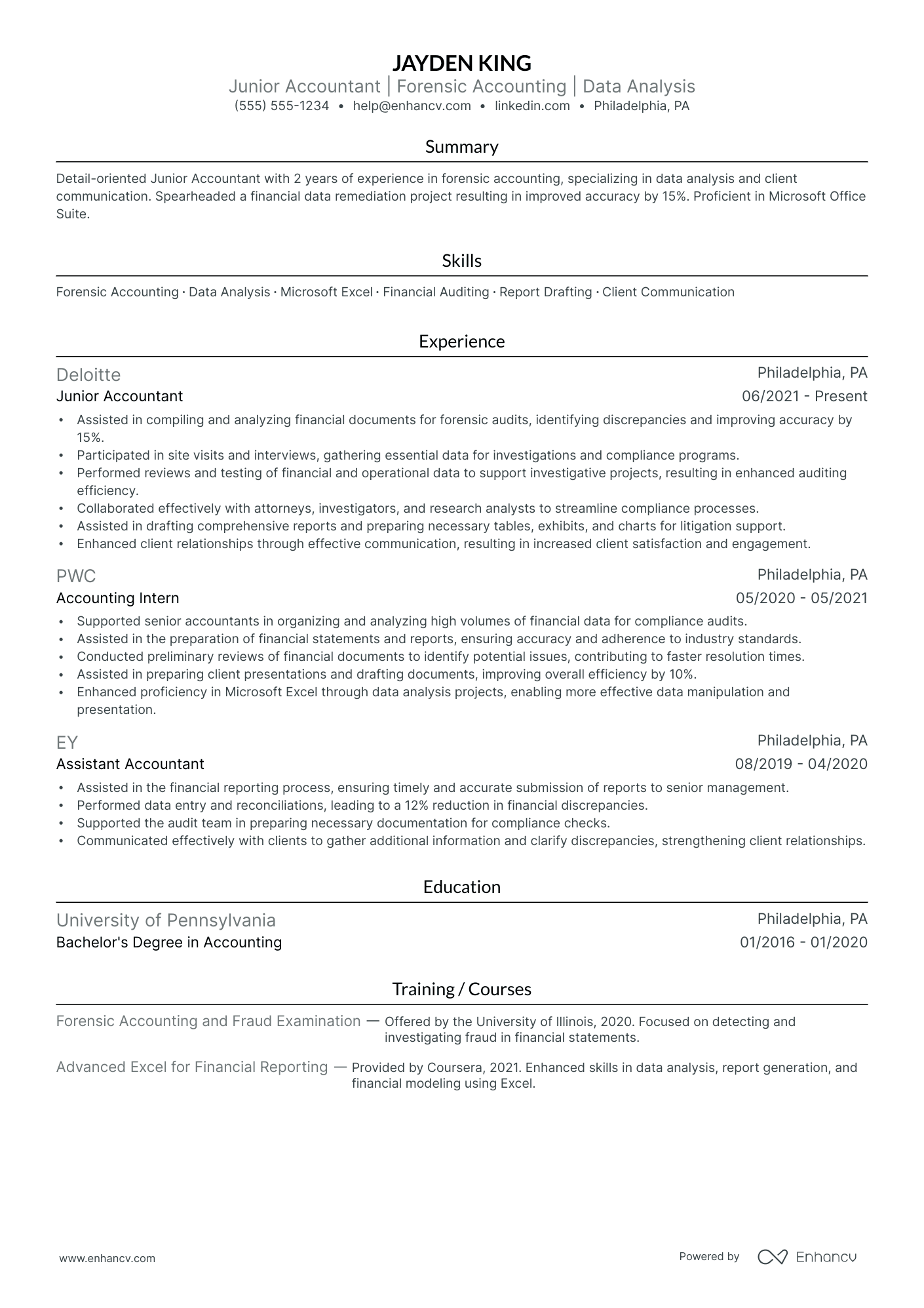 Forensic Accountant Resume Example Resume Example