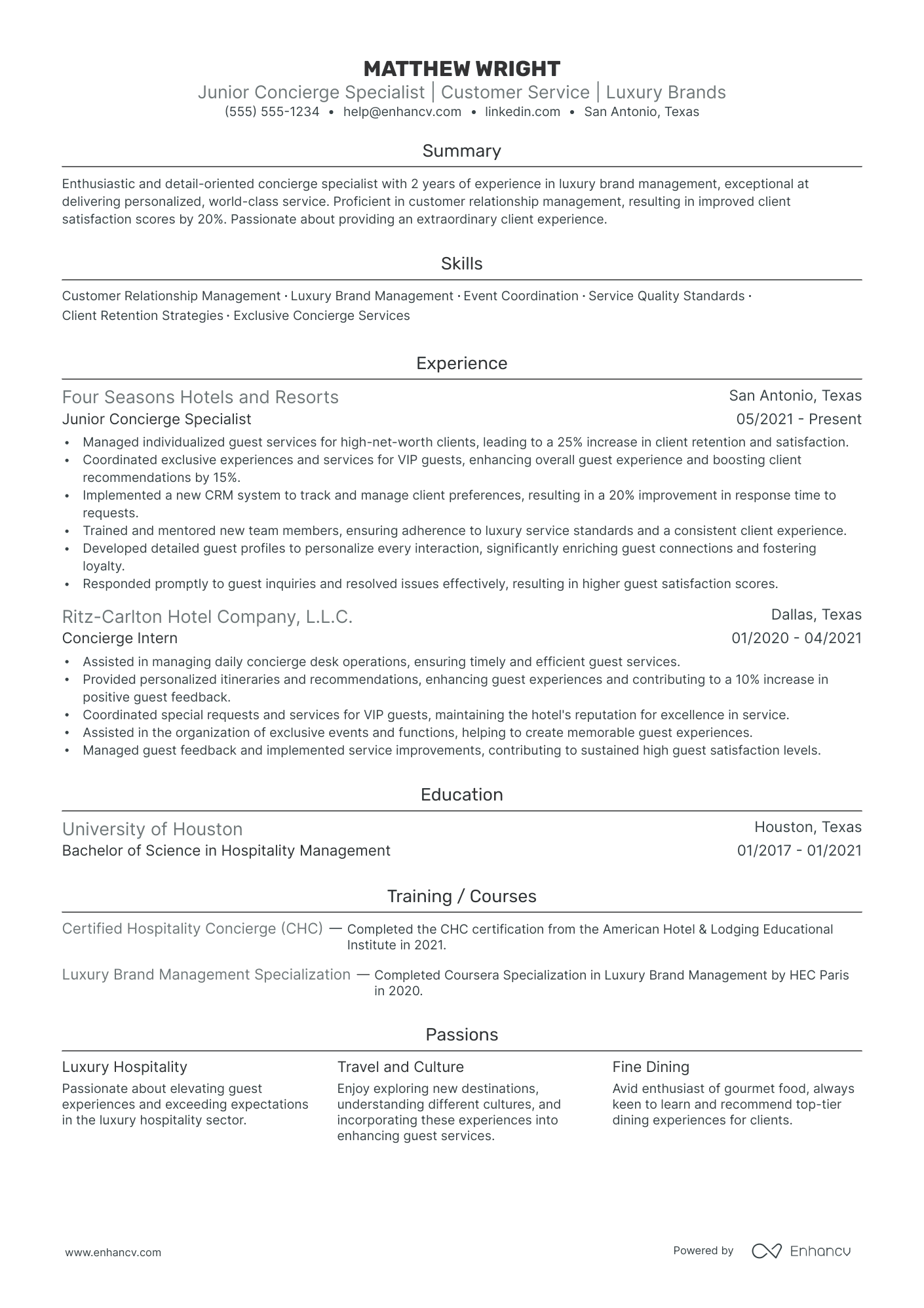 Travel Agency Manager resume example