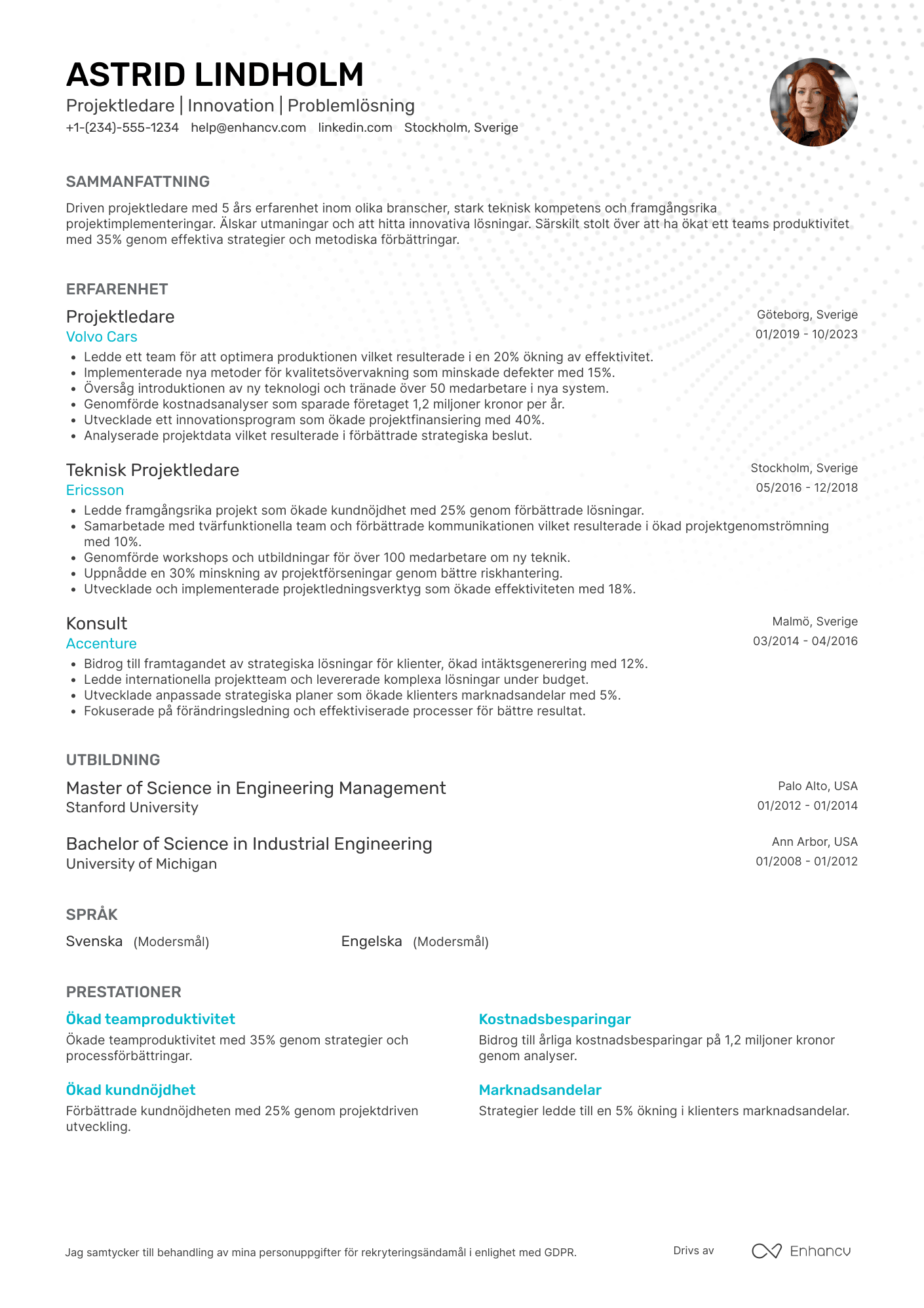 Karriärbyte CV