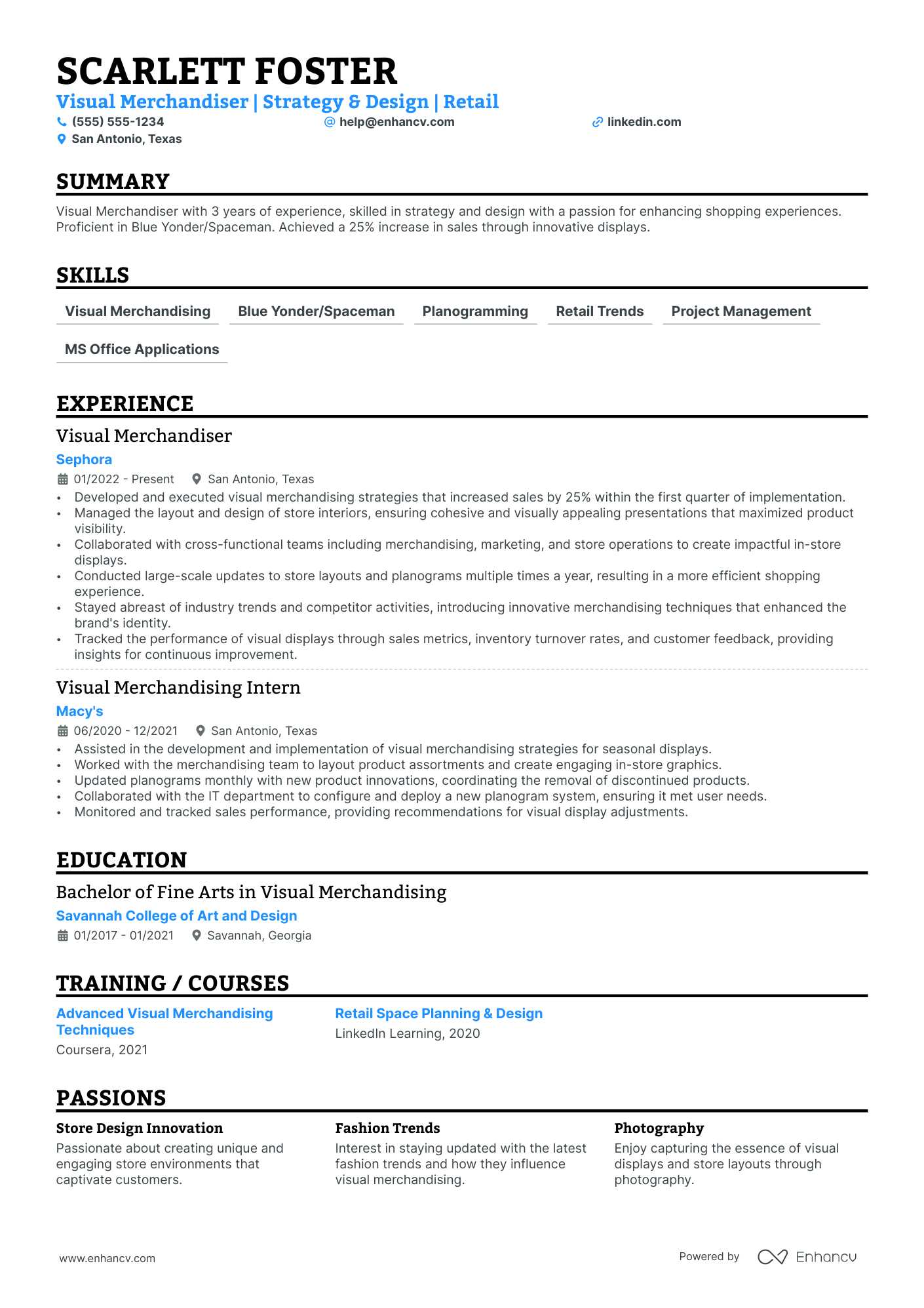 Visual Merchandising Director Resume Example Resume Example