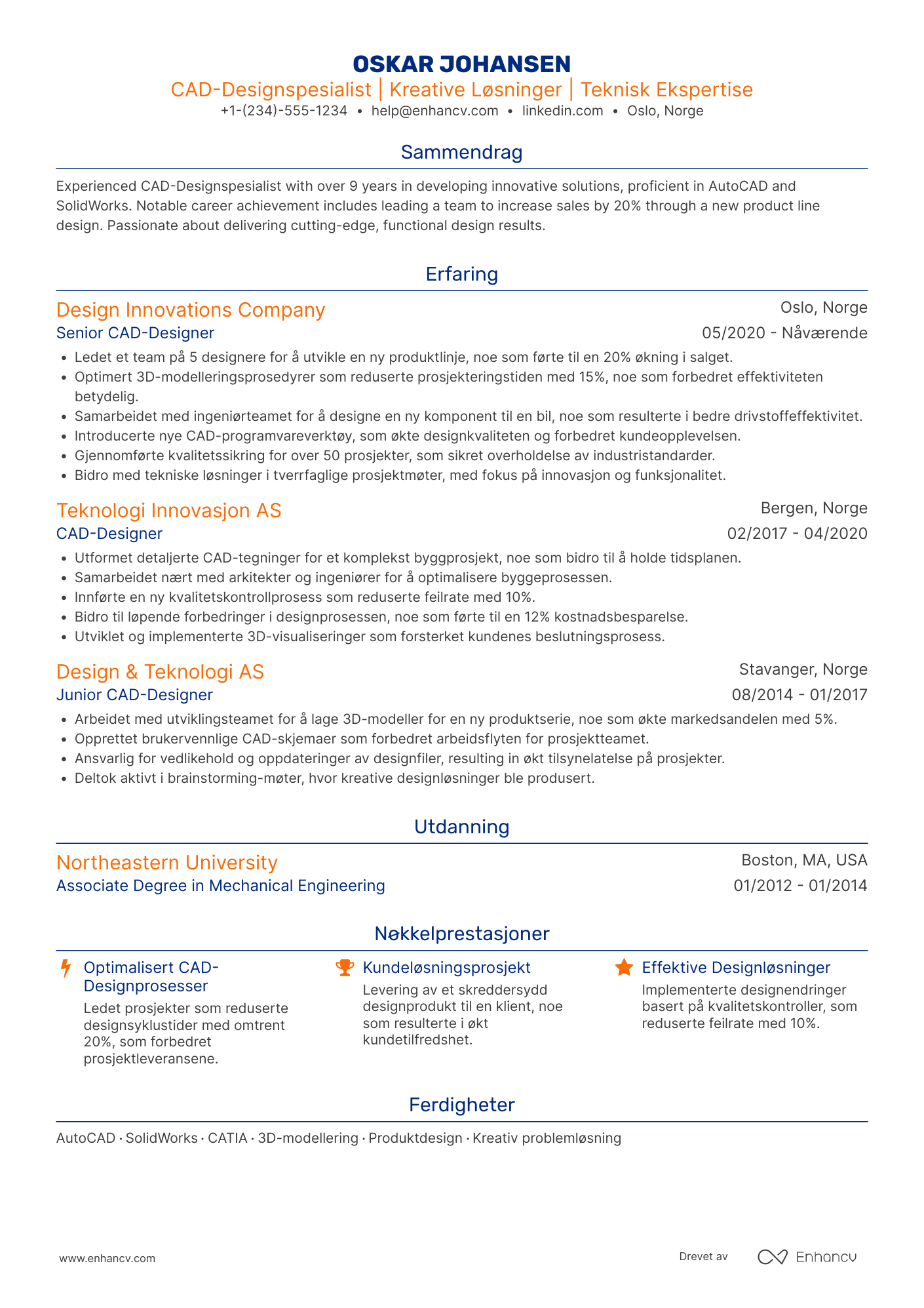 CAD designspesialist CV