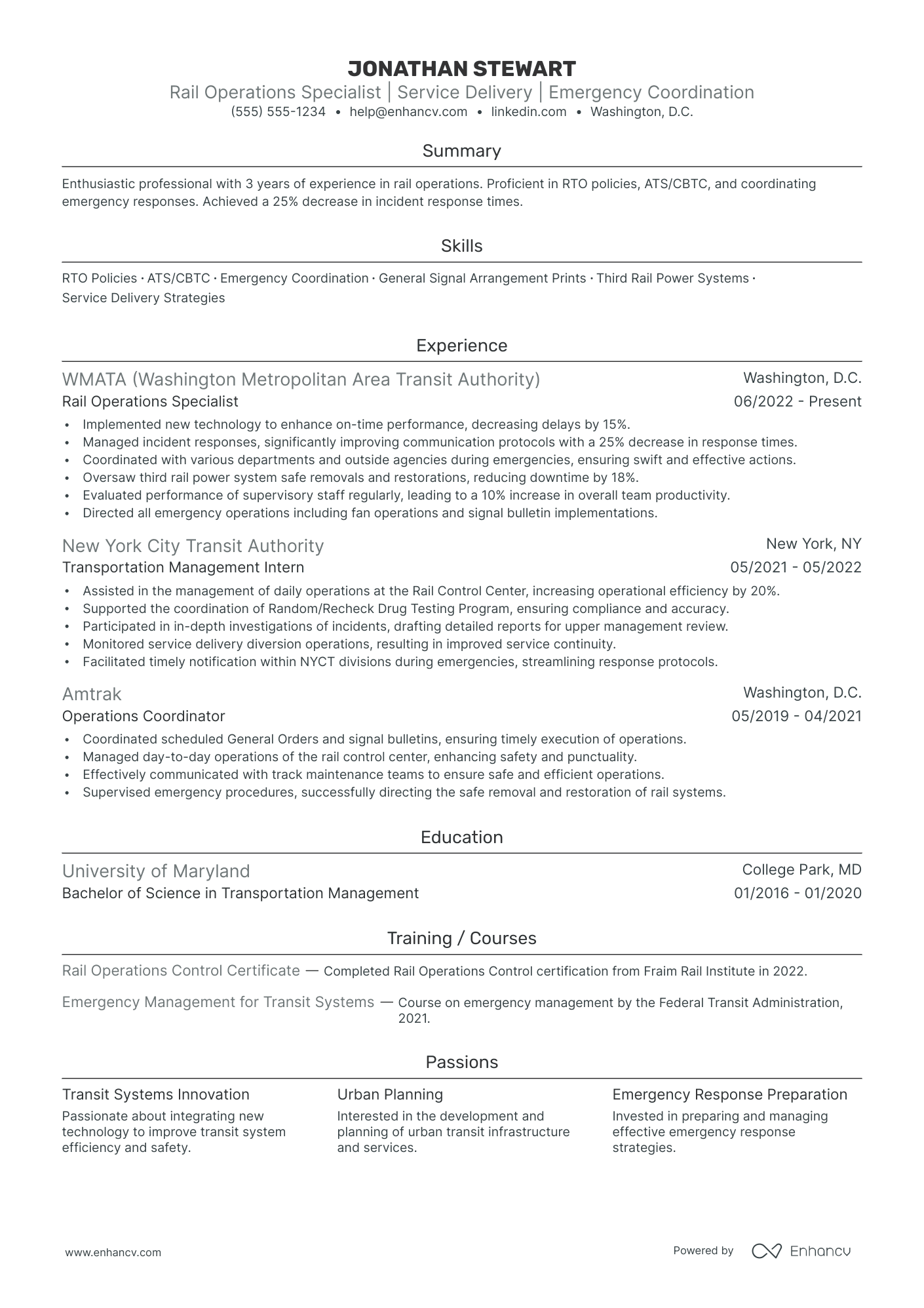 Superintendent resume example