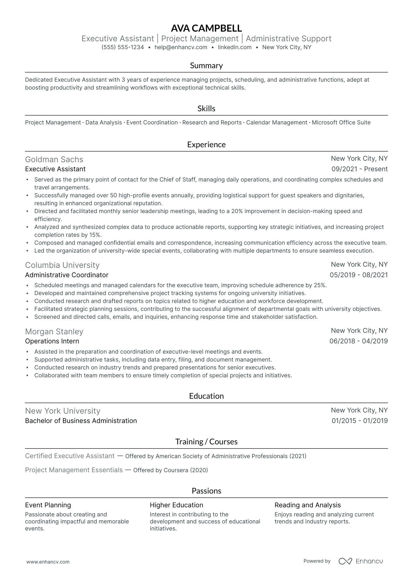 Executive Chief of Staff Resume Example Resume Example