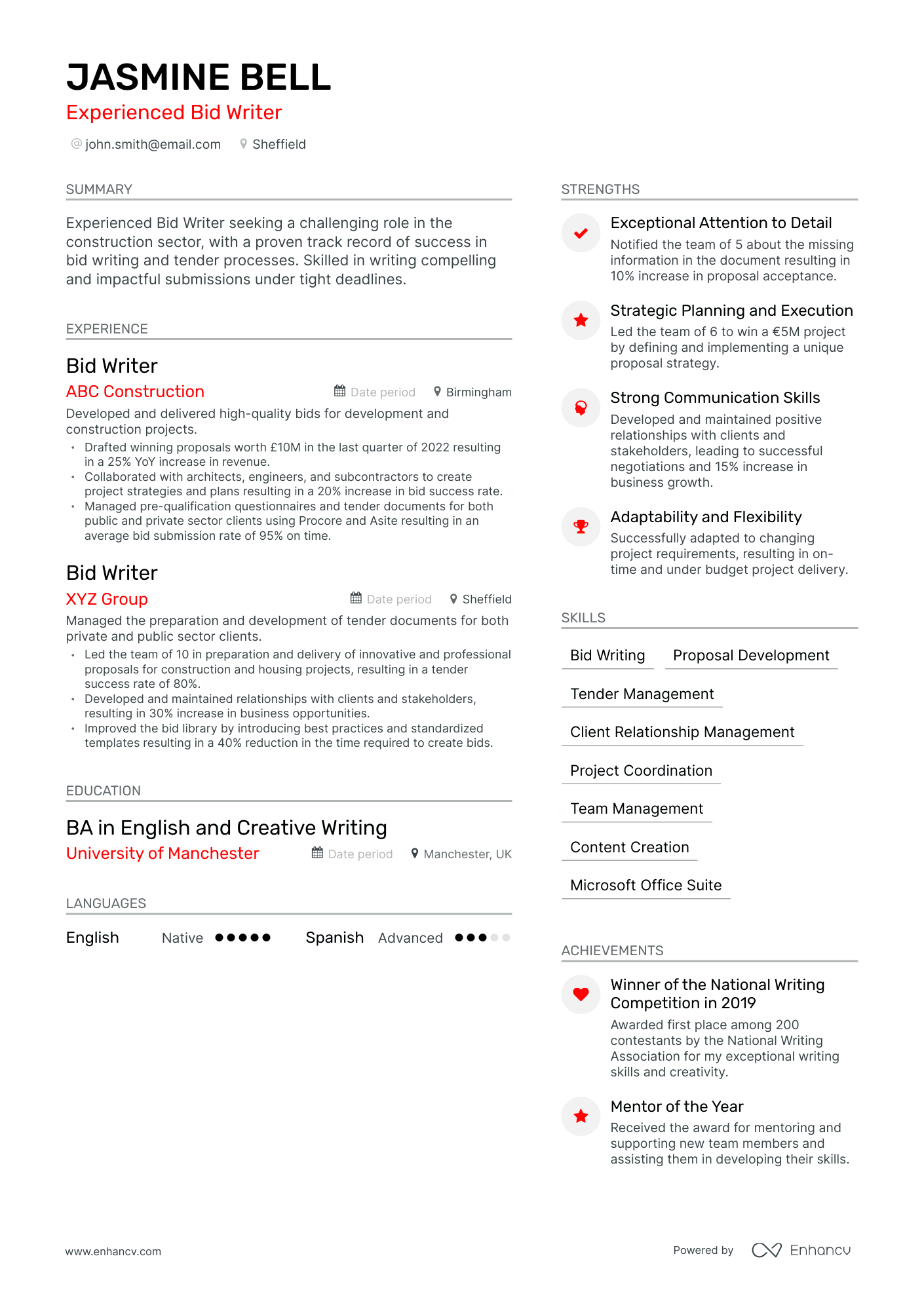 3 Writer Cv Examples For 2023