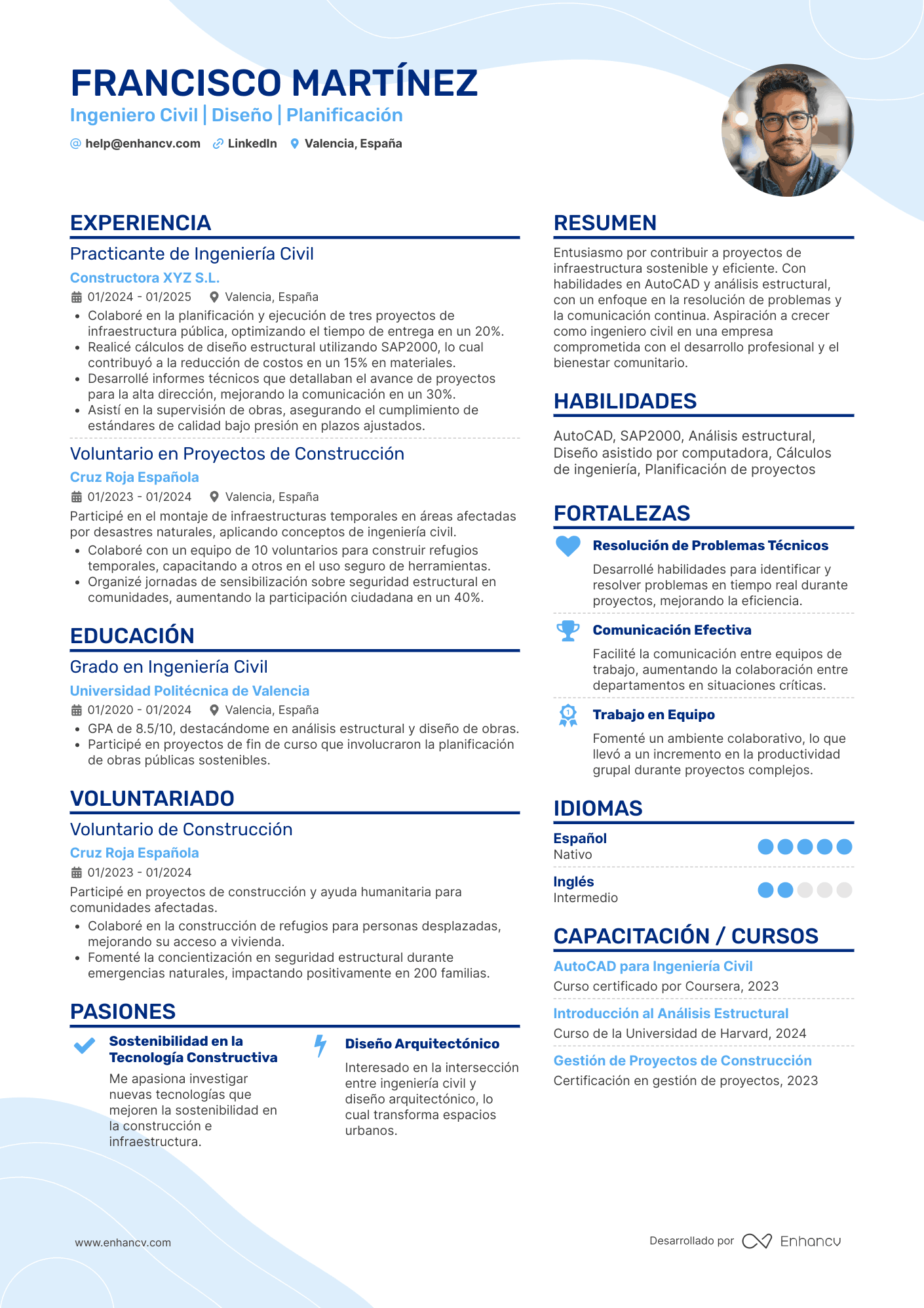 ingeniero civil CV