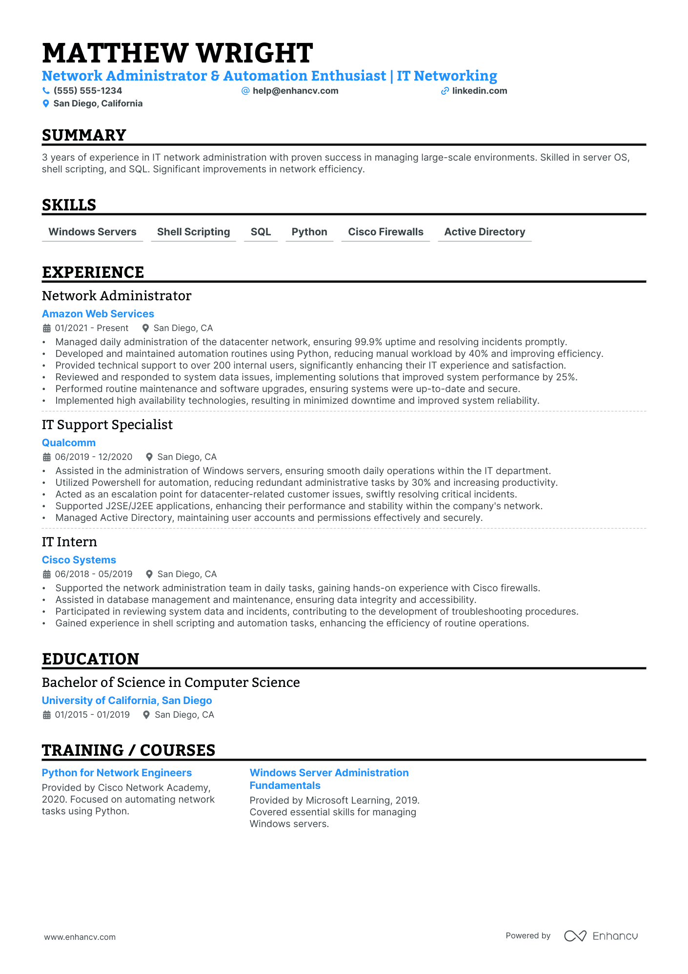 Data Center Network Administrator Resume Example Resume Example