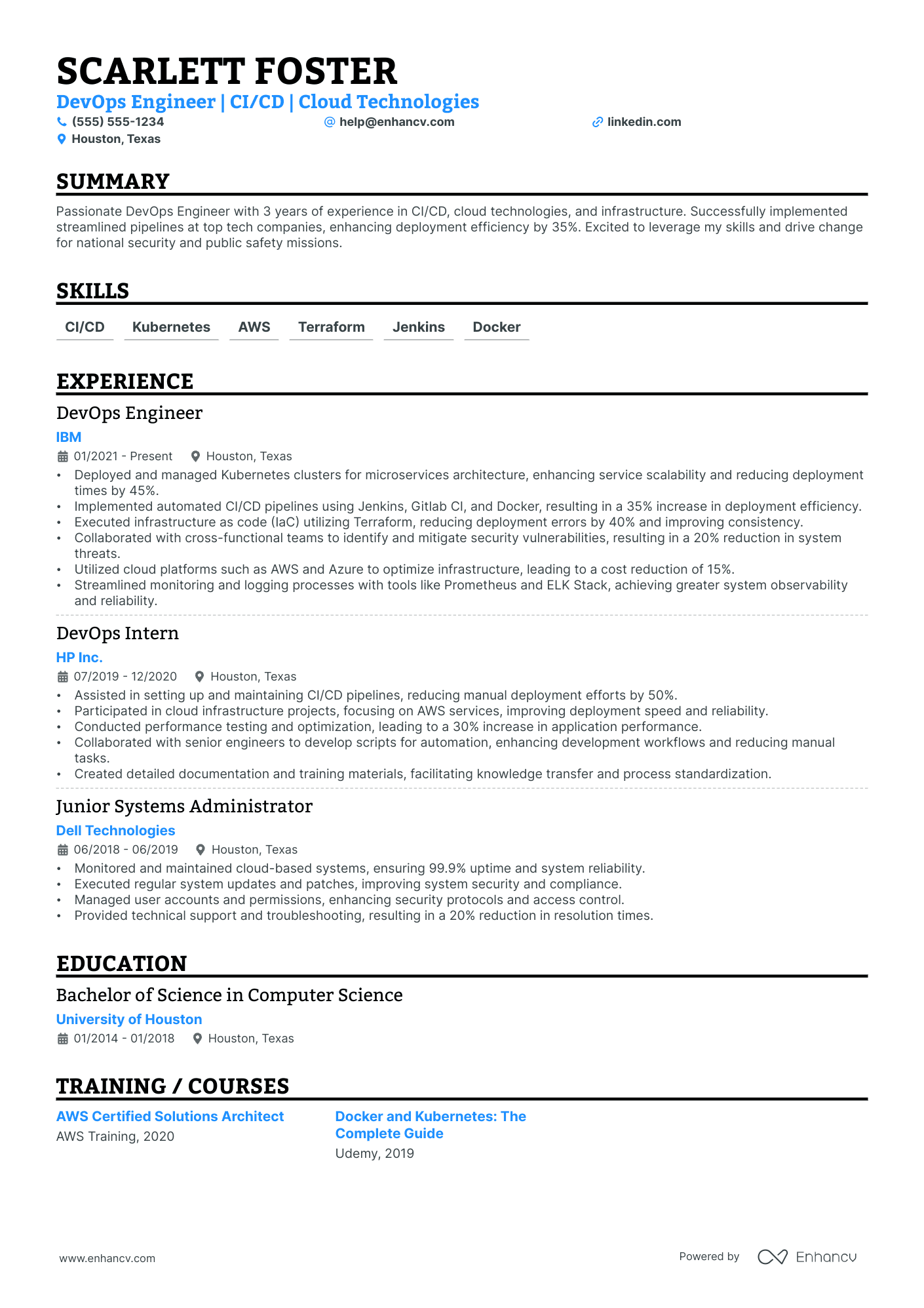 DevSecOps Security Engineer Resume Example Resume Example