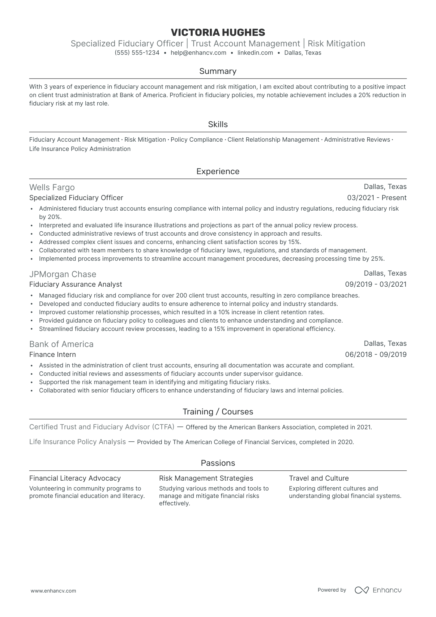 Life Insurance Agent resume example