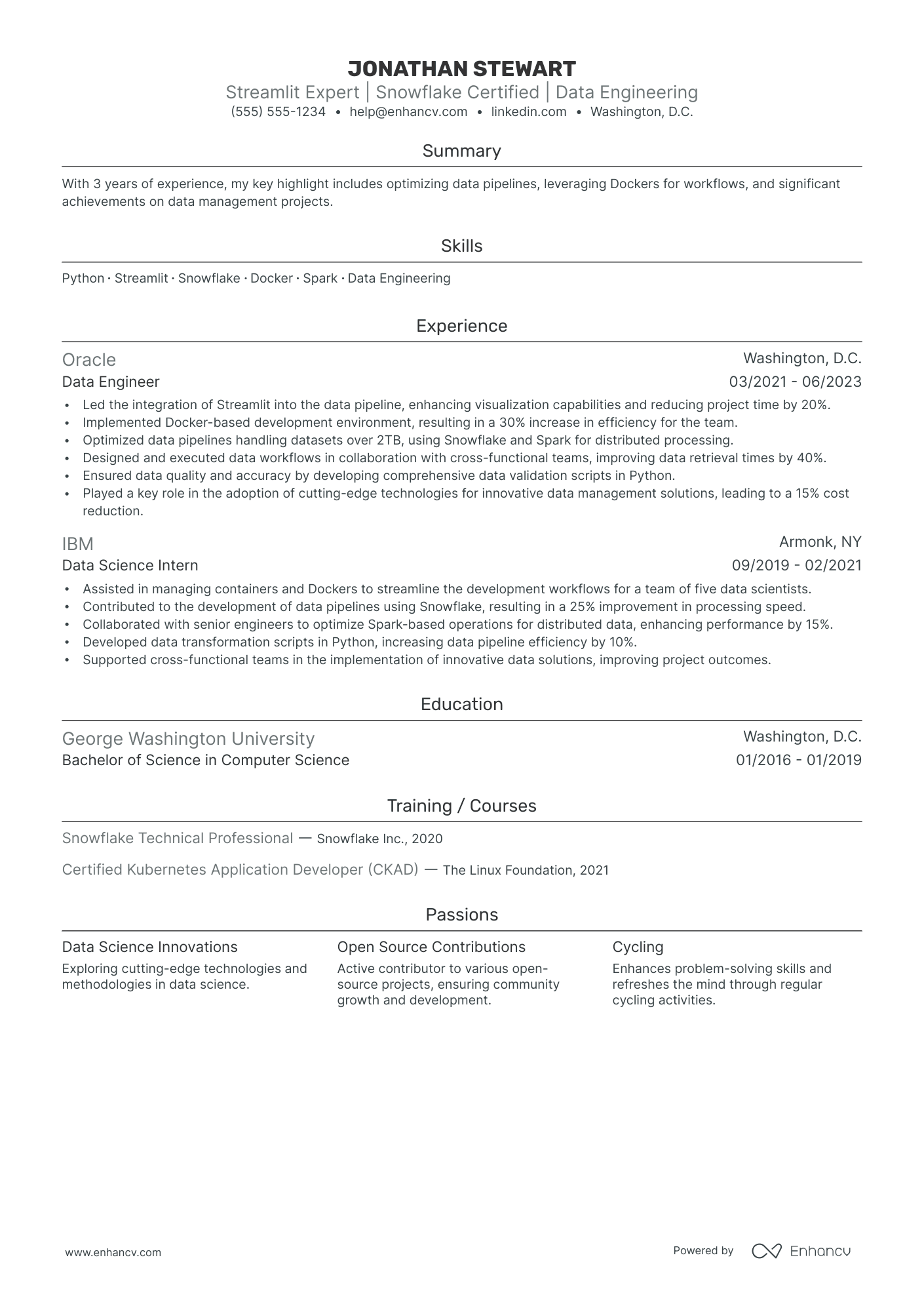 Snowflake Certified Consultant Resume Example Resume Example