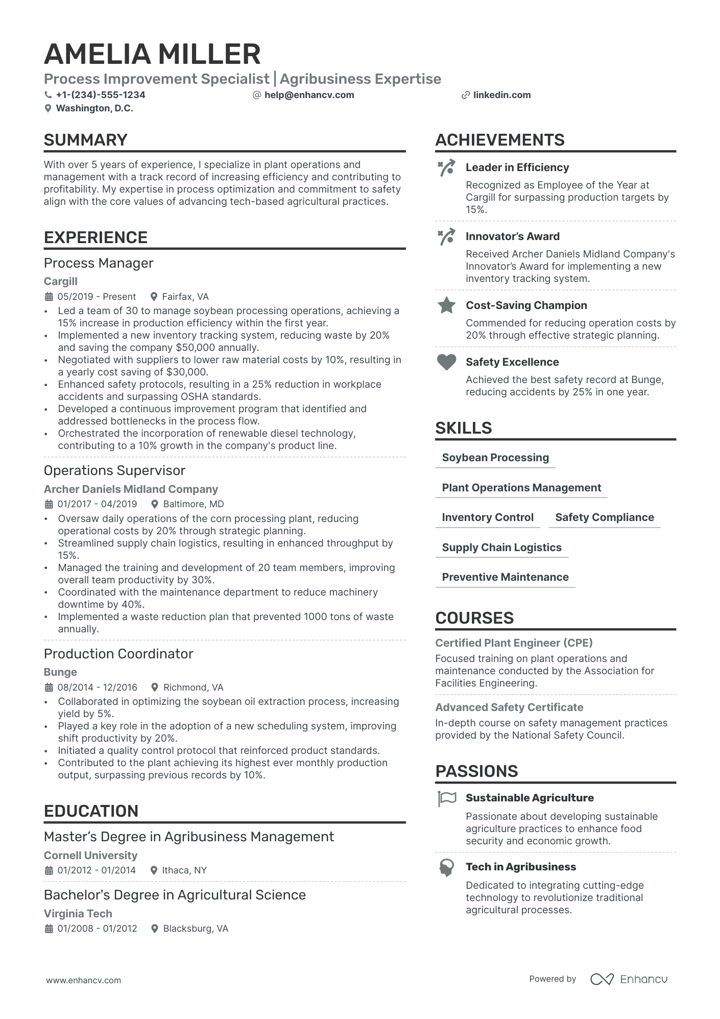 Shift Manager resume example