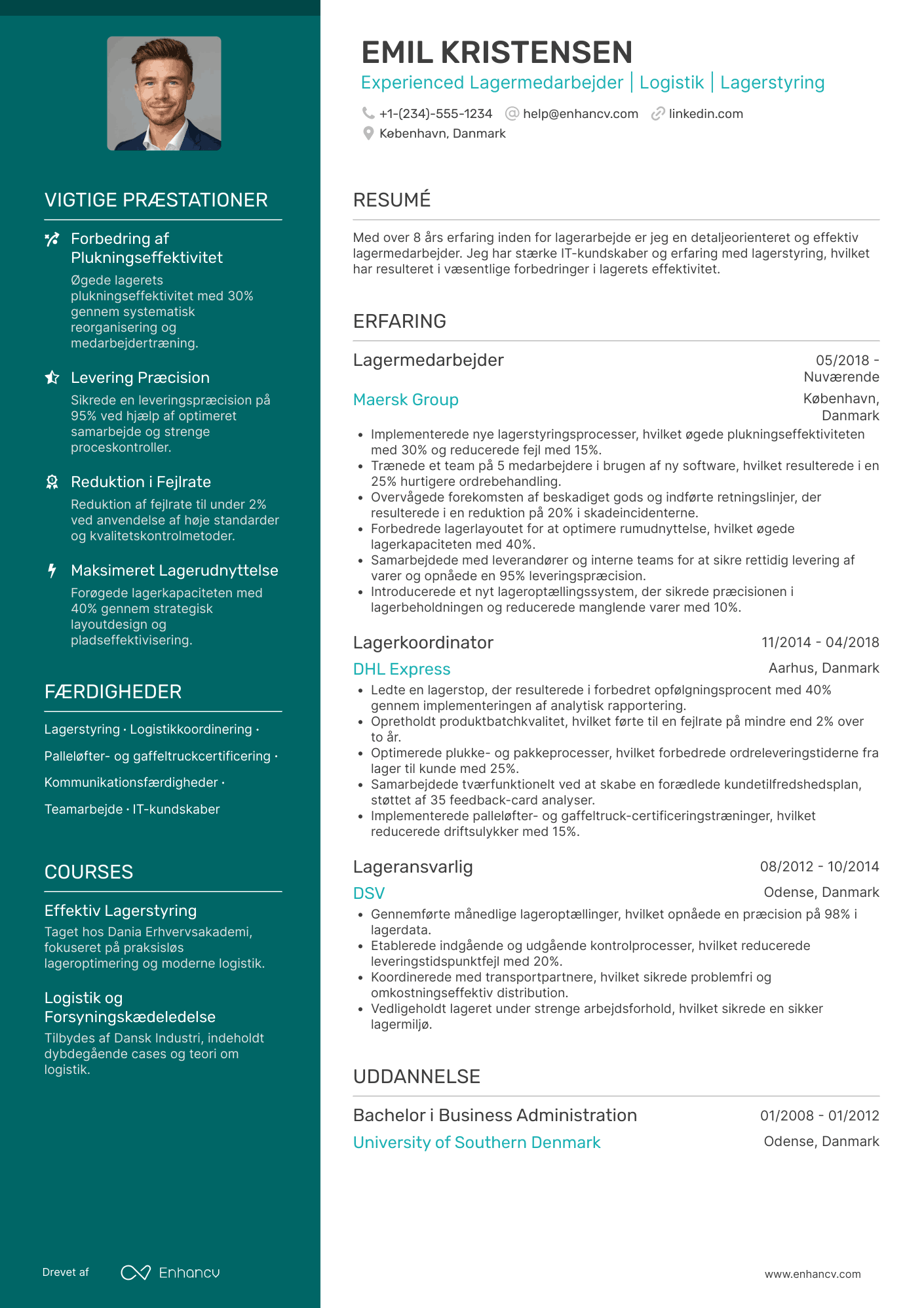 Lagermedarbejder CV