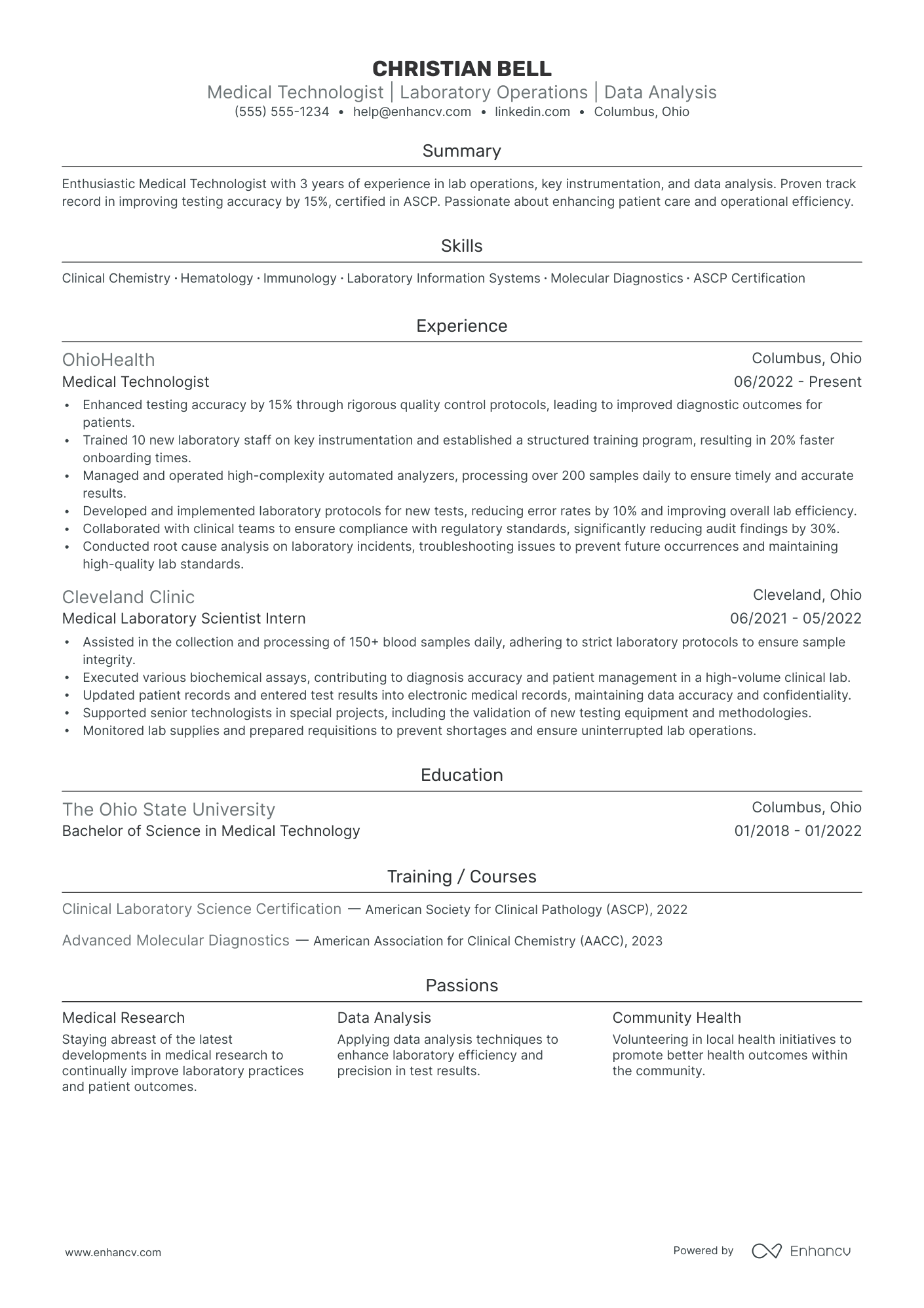 Medical Technologist Trainer Resume Example Resume Example