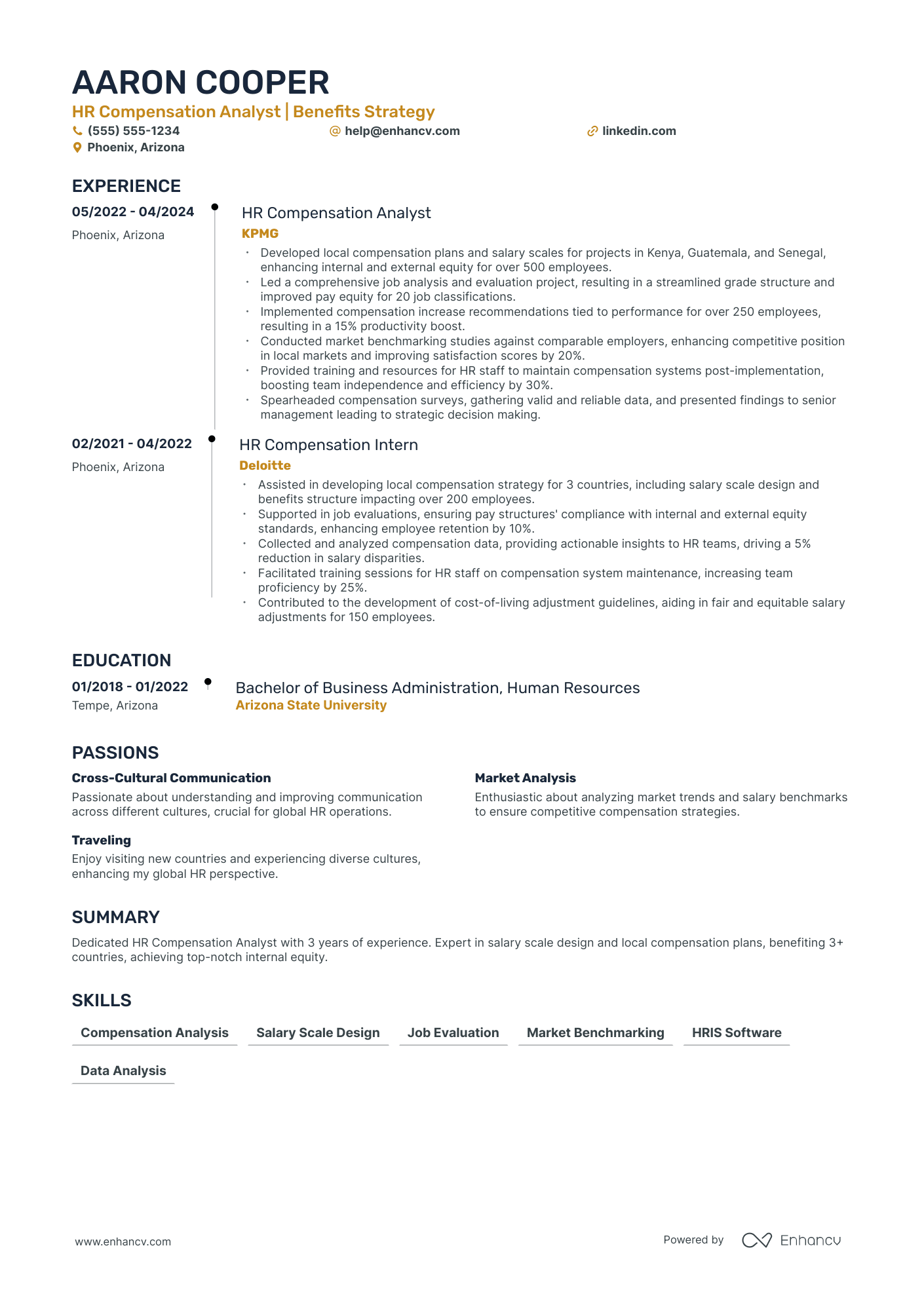 HR Director - Compensation and Benefits Resume Example Resume Example