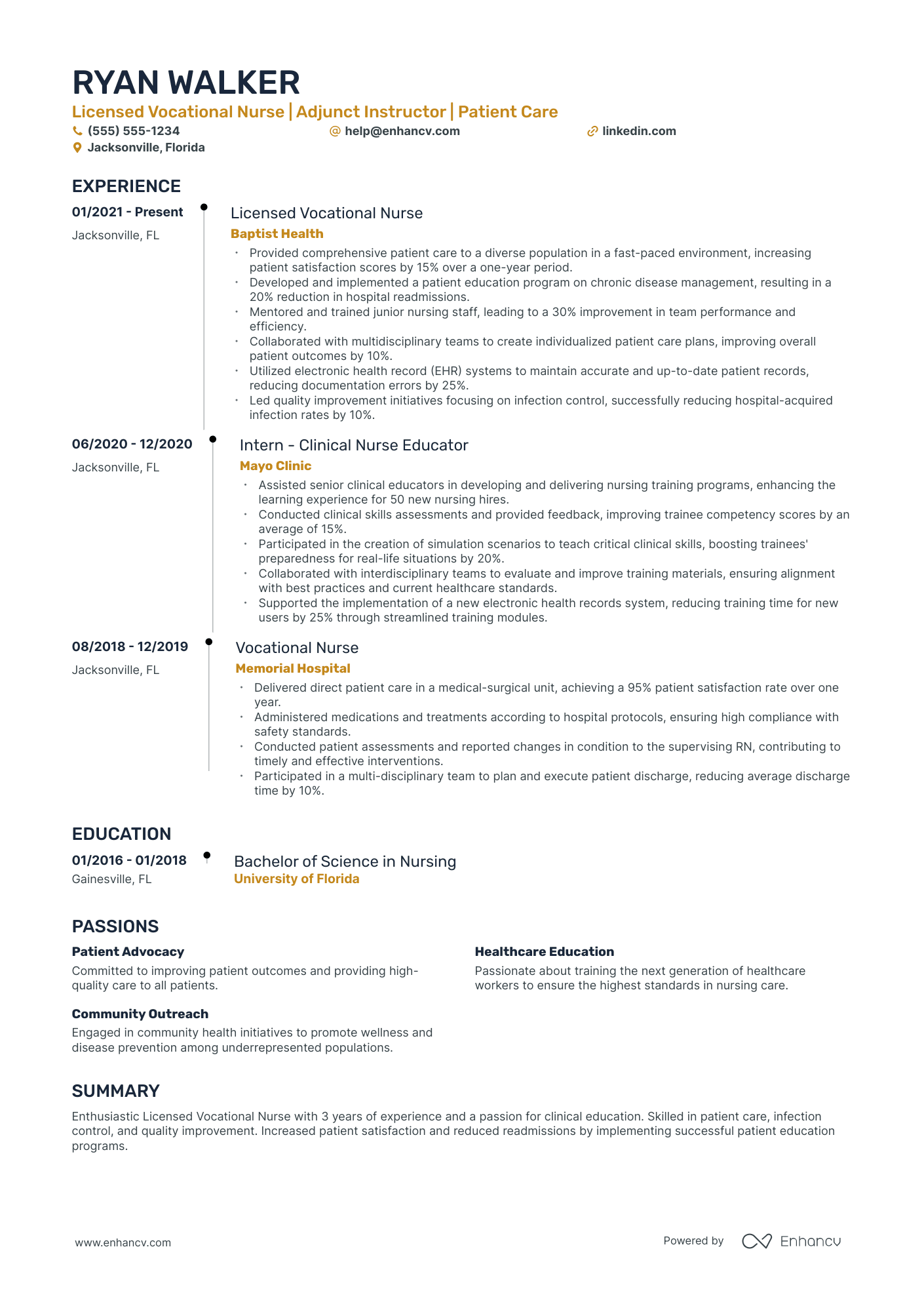 Licensed Vocational Nurse Instructor Resume Example Resume Example