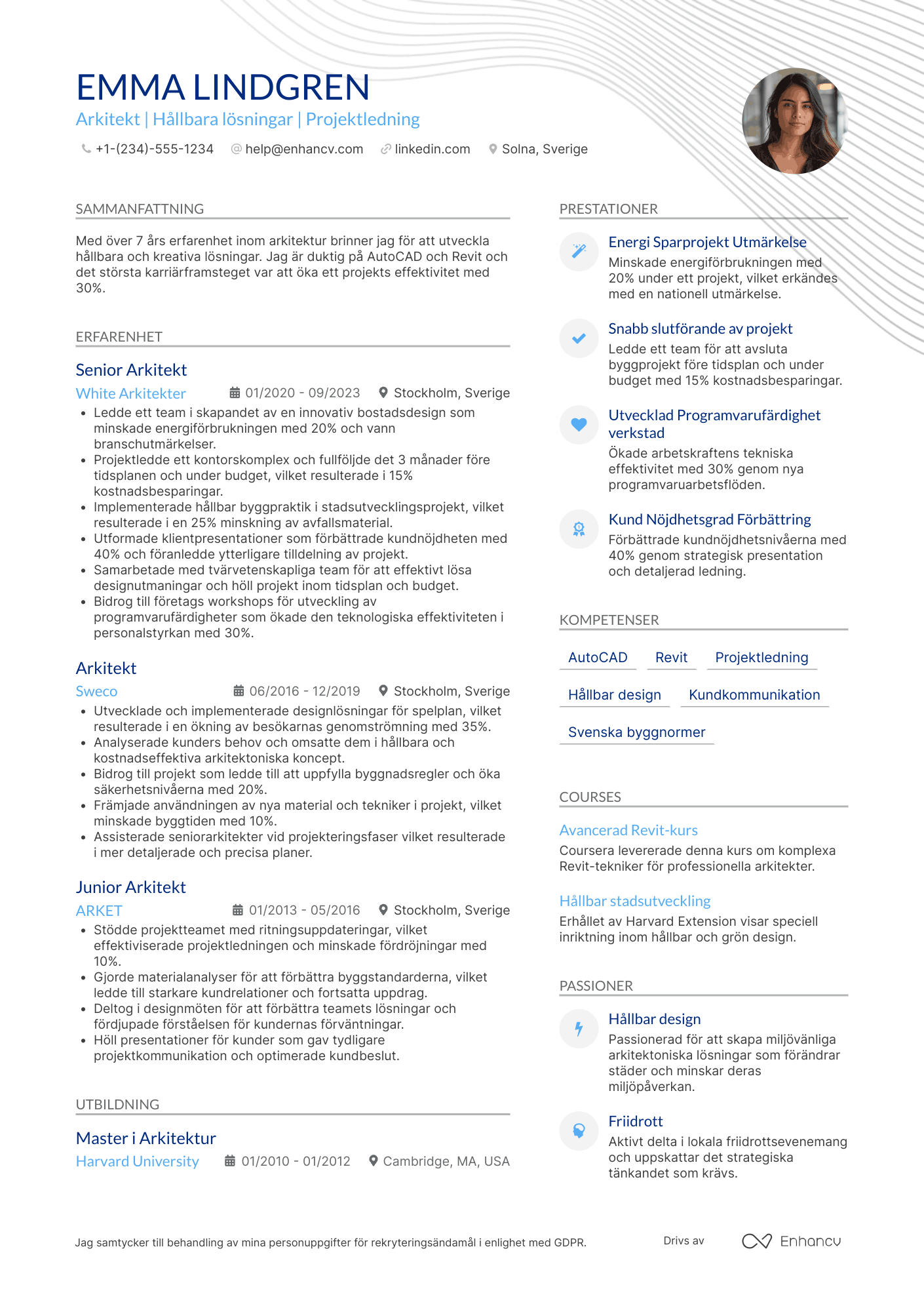 Arkitekt CV