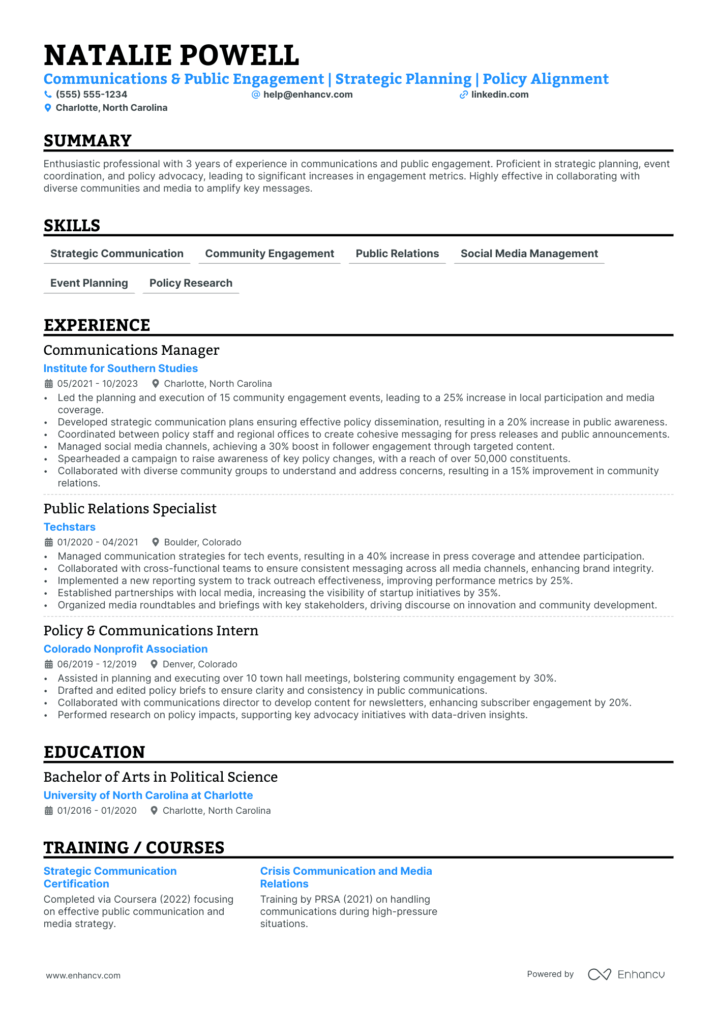 Engagement Manager resume example