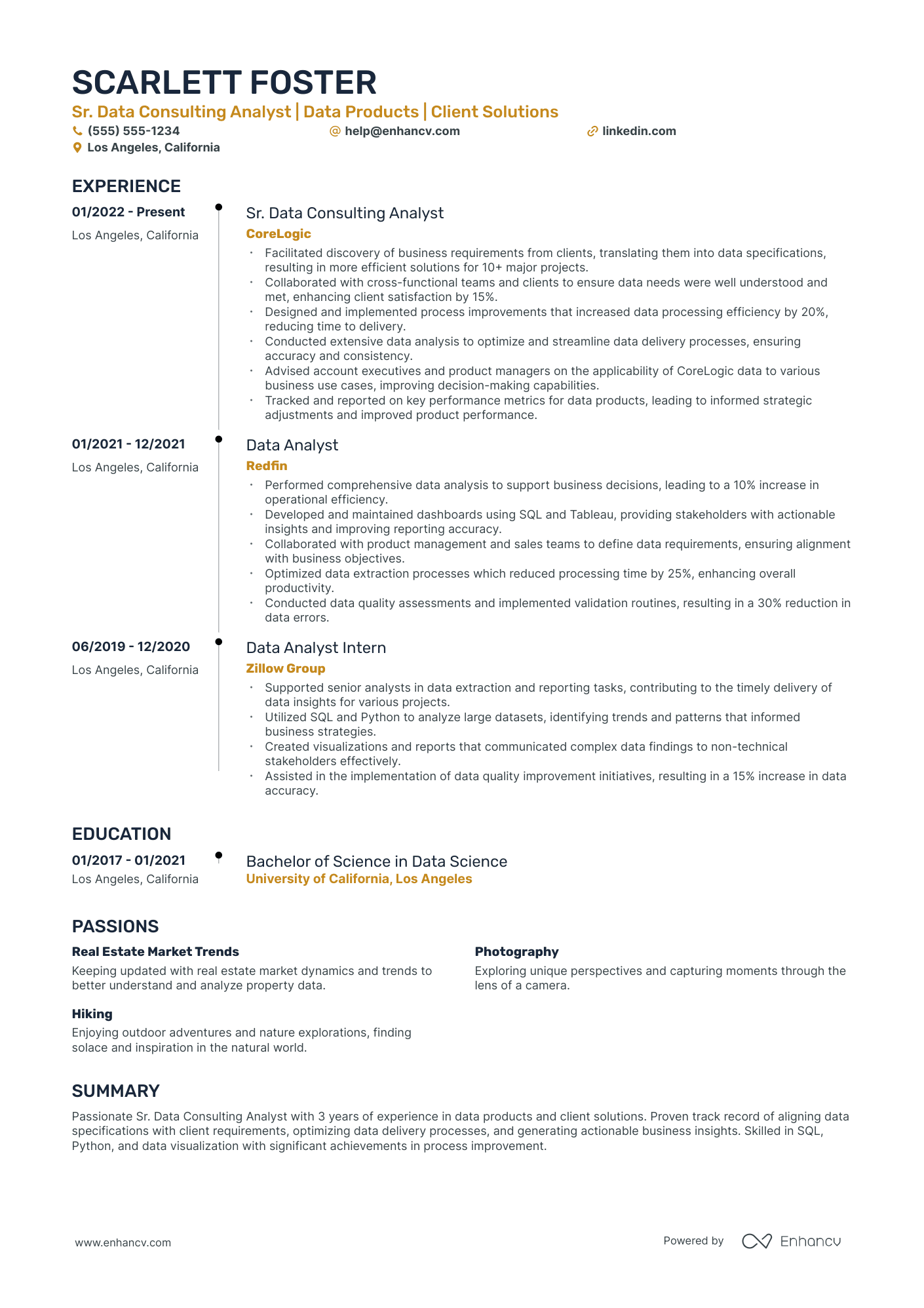 Senior Consulting Analyst Resume Example Resume Example