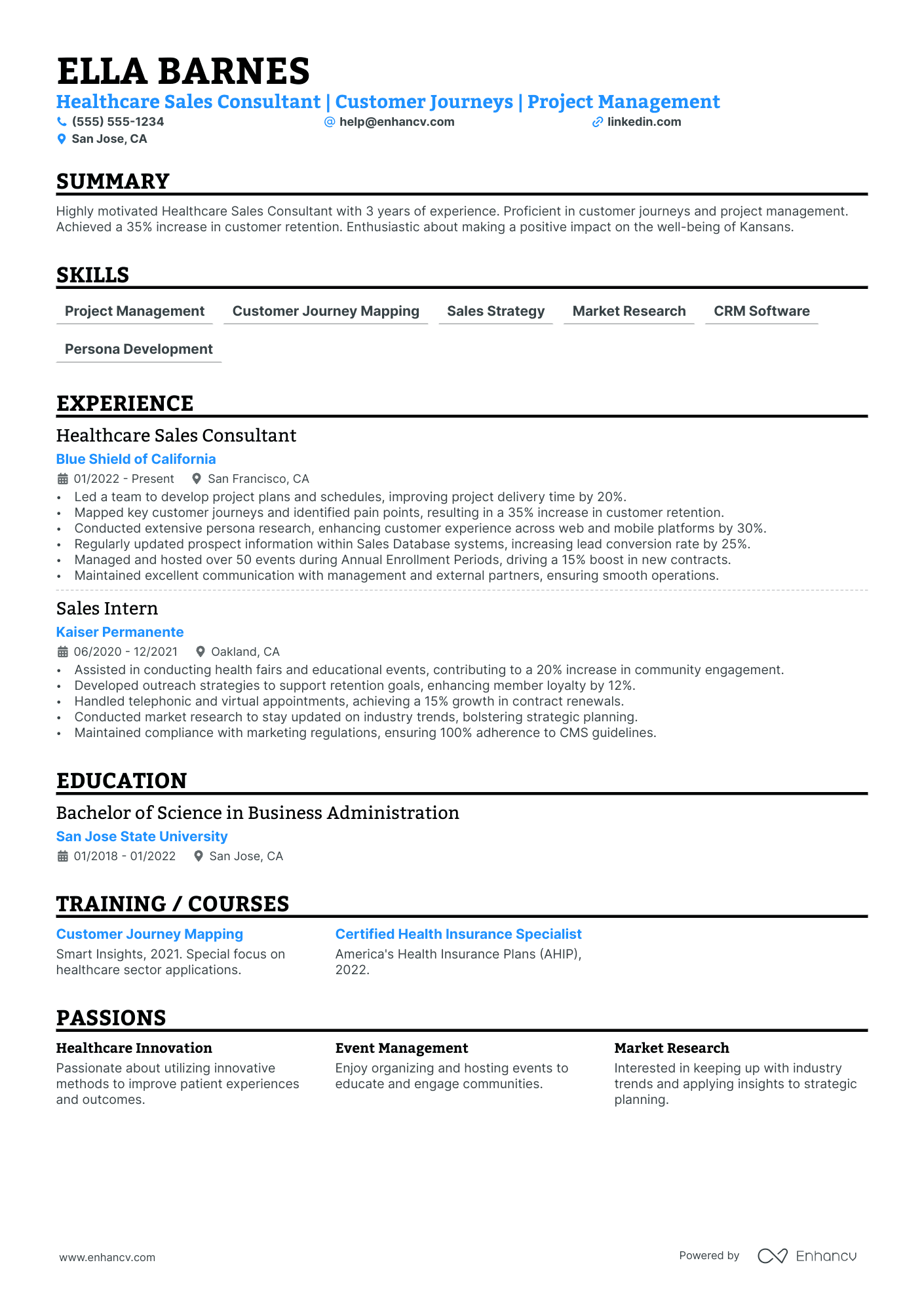 Inside Sales Consultant resume example