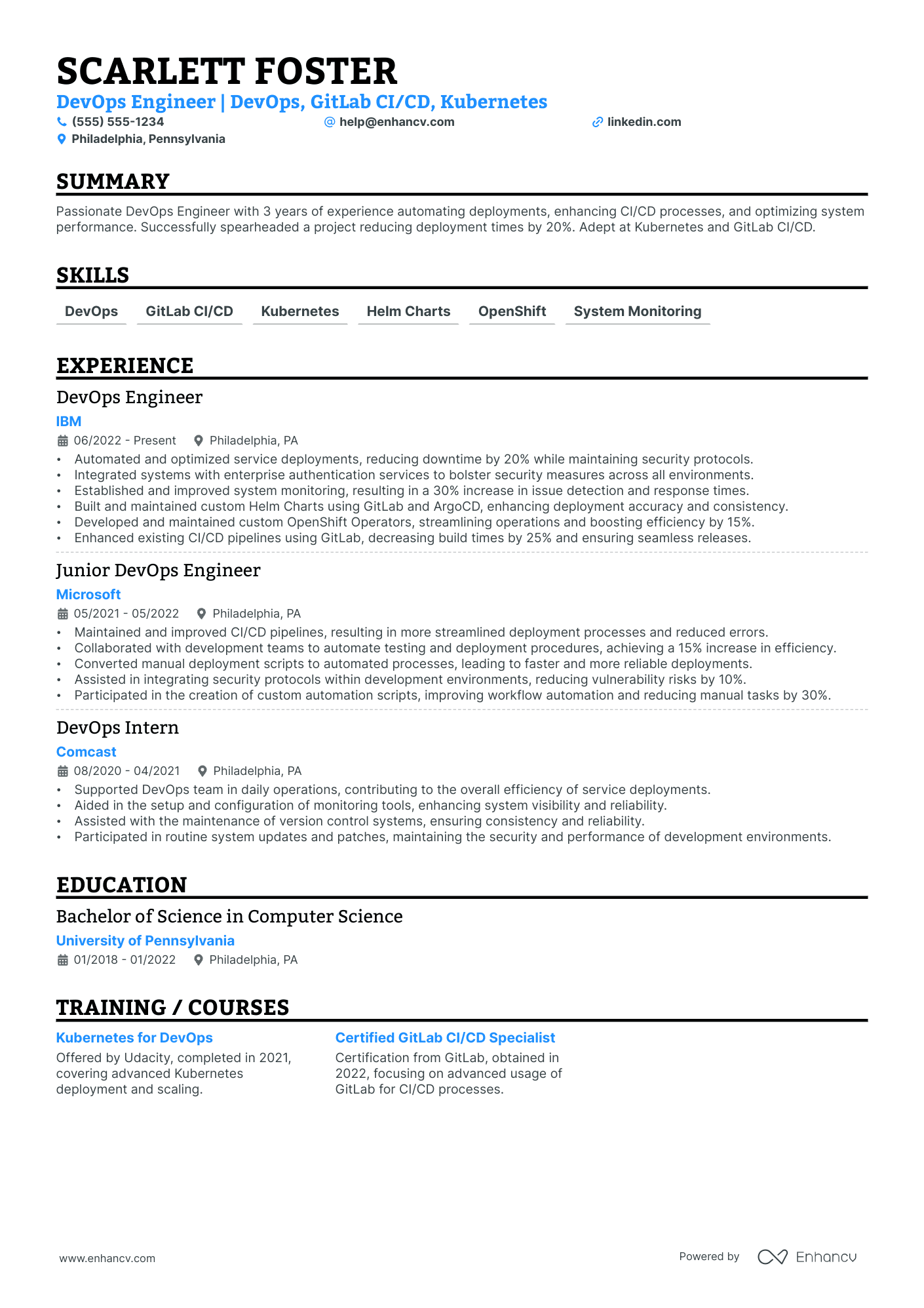 DevOps Test Engineer Resume Example Resume Example