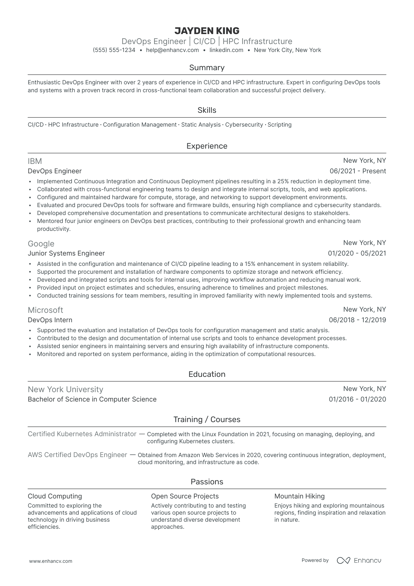 Lead DevOps Engineer resume example