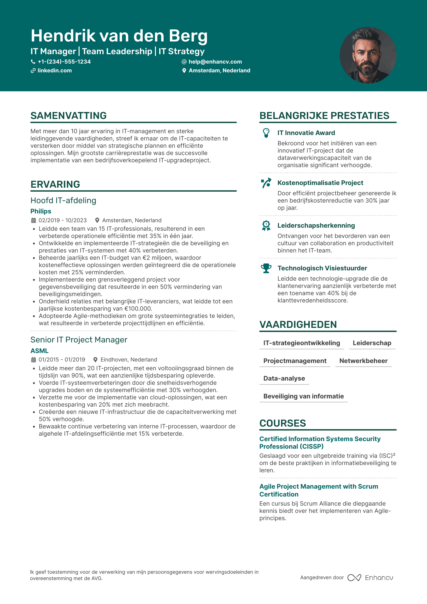 IT Manager CV