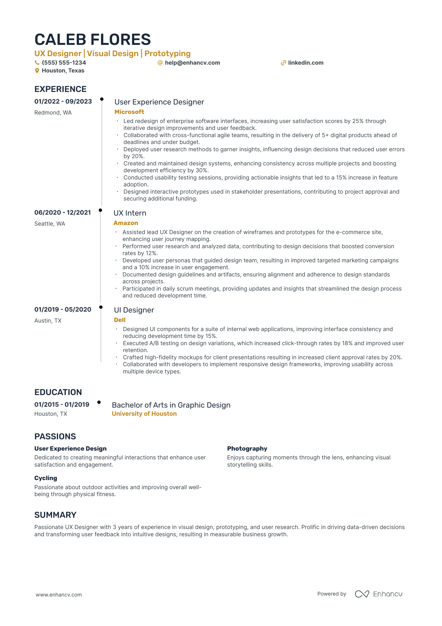 Mobile UX Designer Resume Example Resume Example