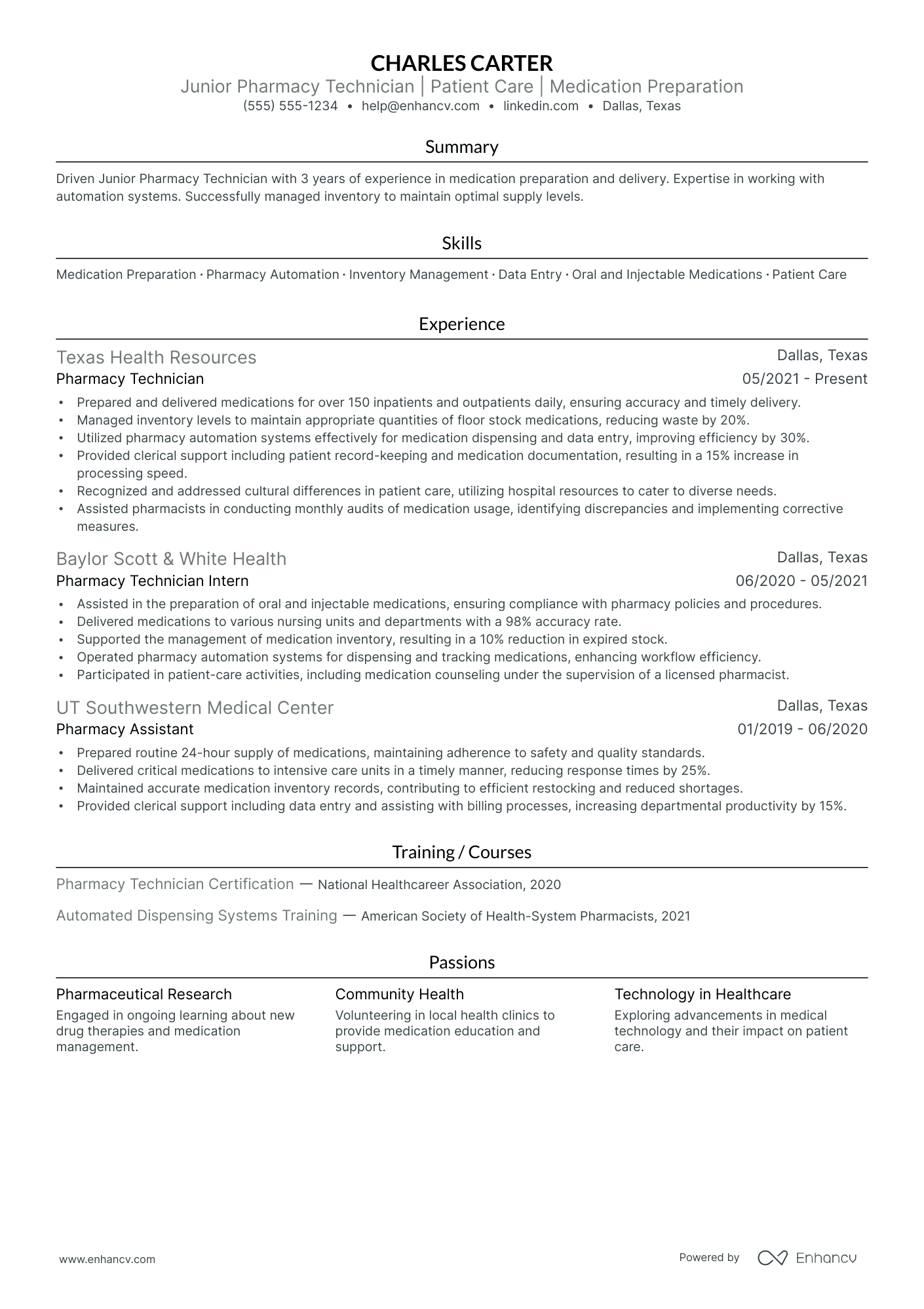 Pediatric Pharmacy Tech Resume Example Resume Example