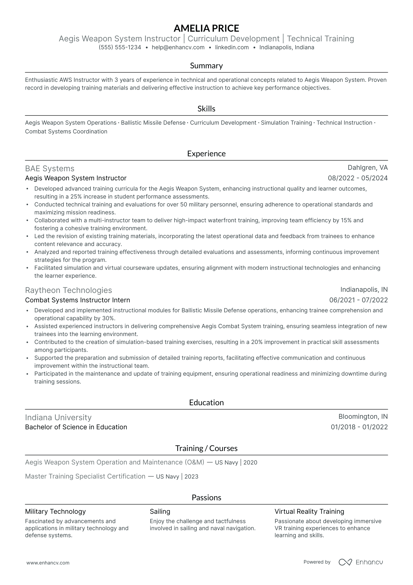 AWS Technical Trainer Resume Example Resume Example