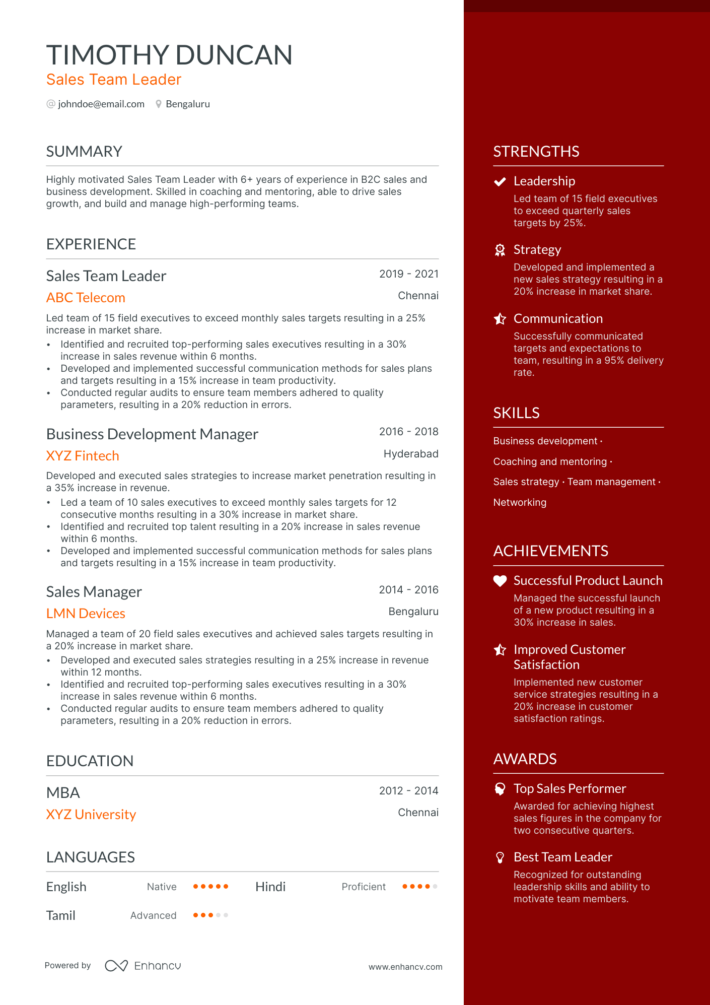 Resume Leadership Qualities