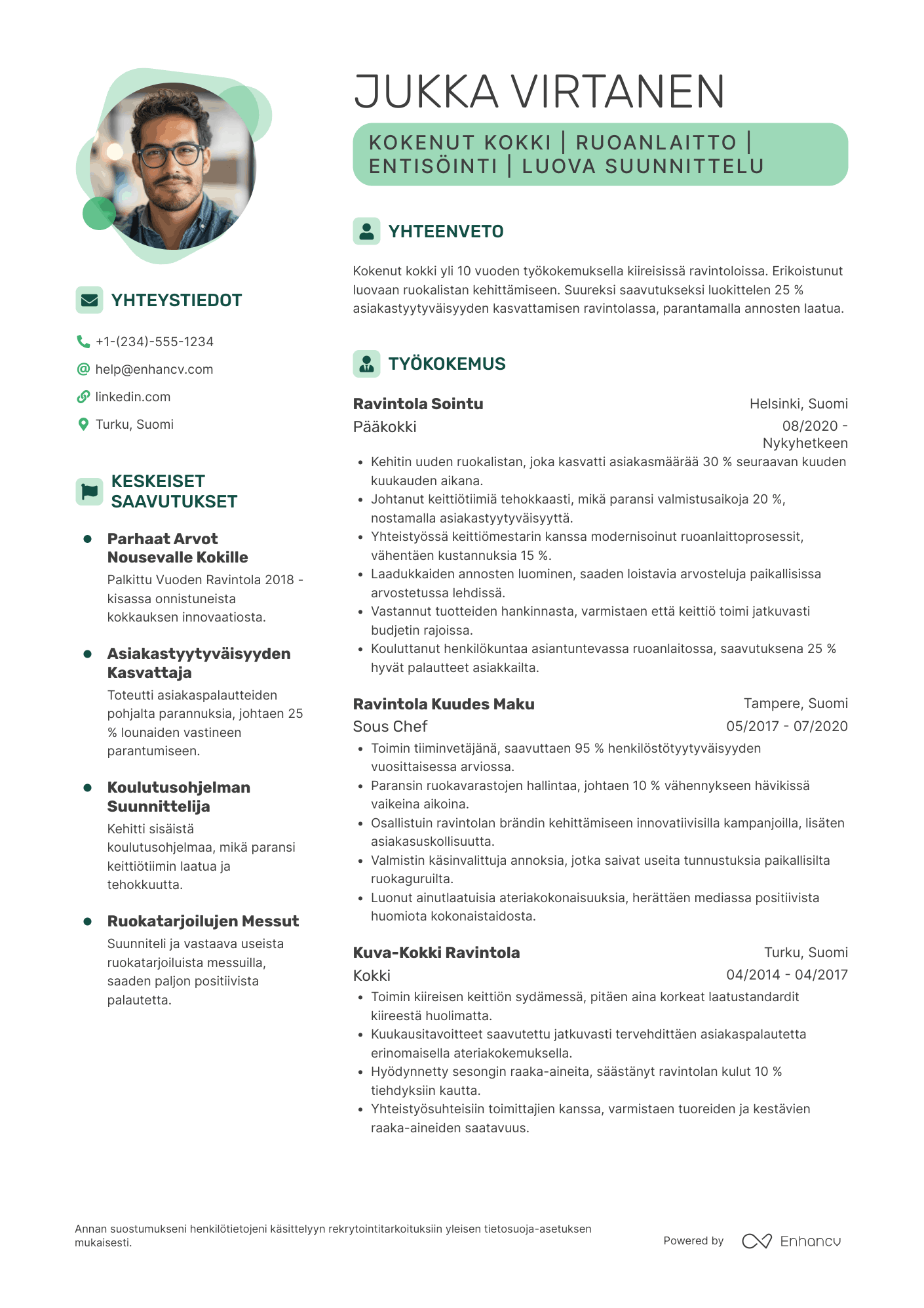 Kokki CV