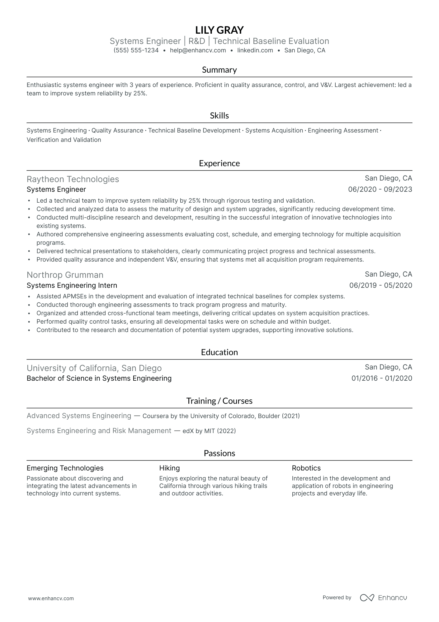 Computer Systems Analyst resume example