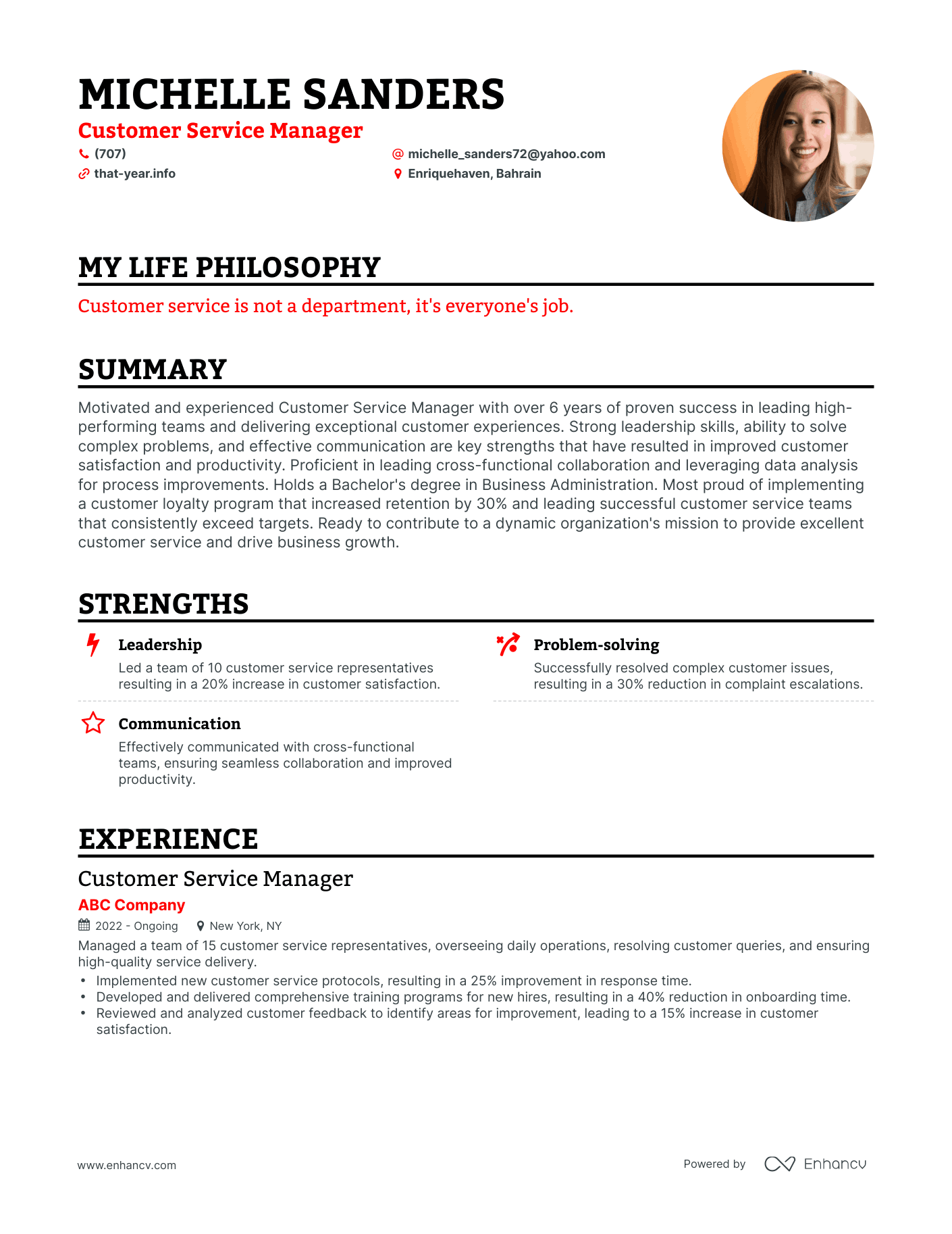 3 Customer Service Manager Resume Examples How To Guide For 2024