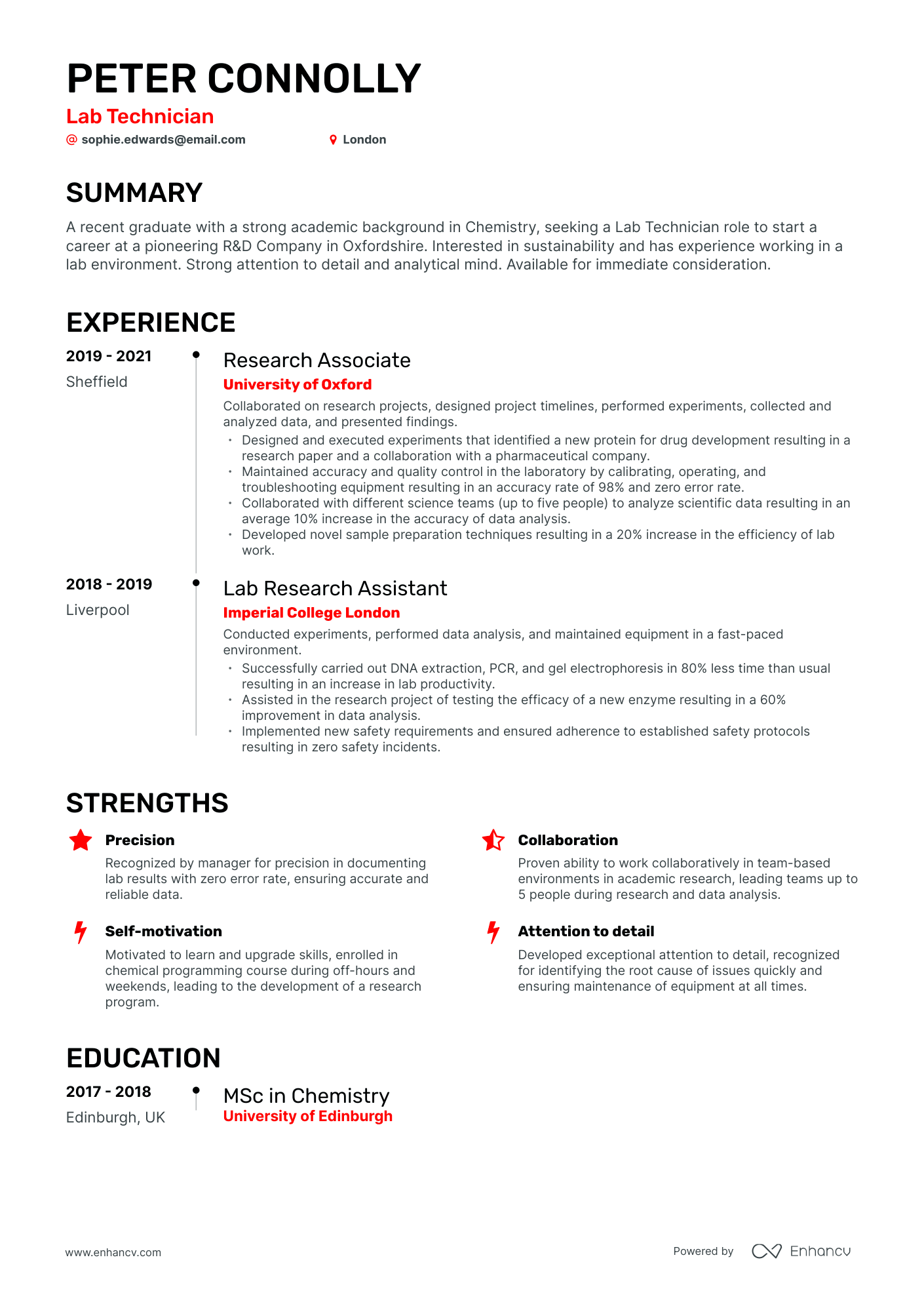 3 Lab Technician Cv Examples For 2023