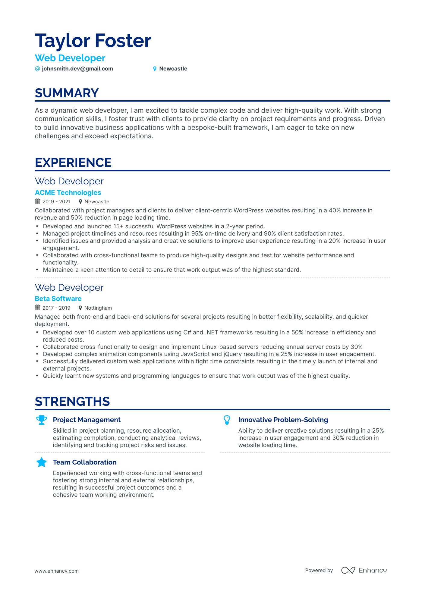 3 Developer Cv Examples For 2023