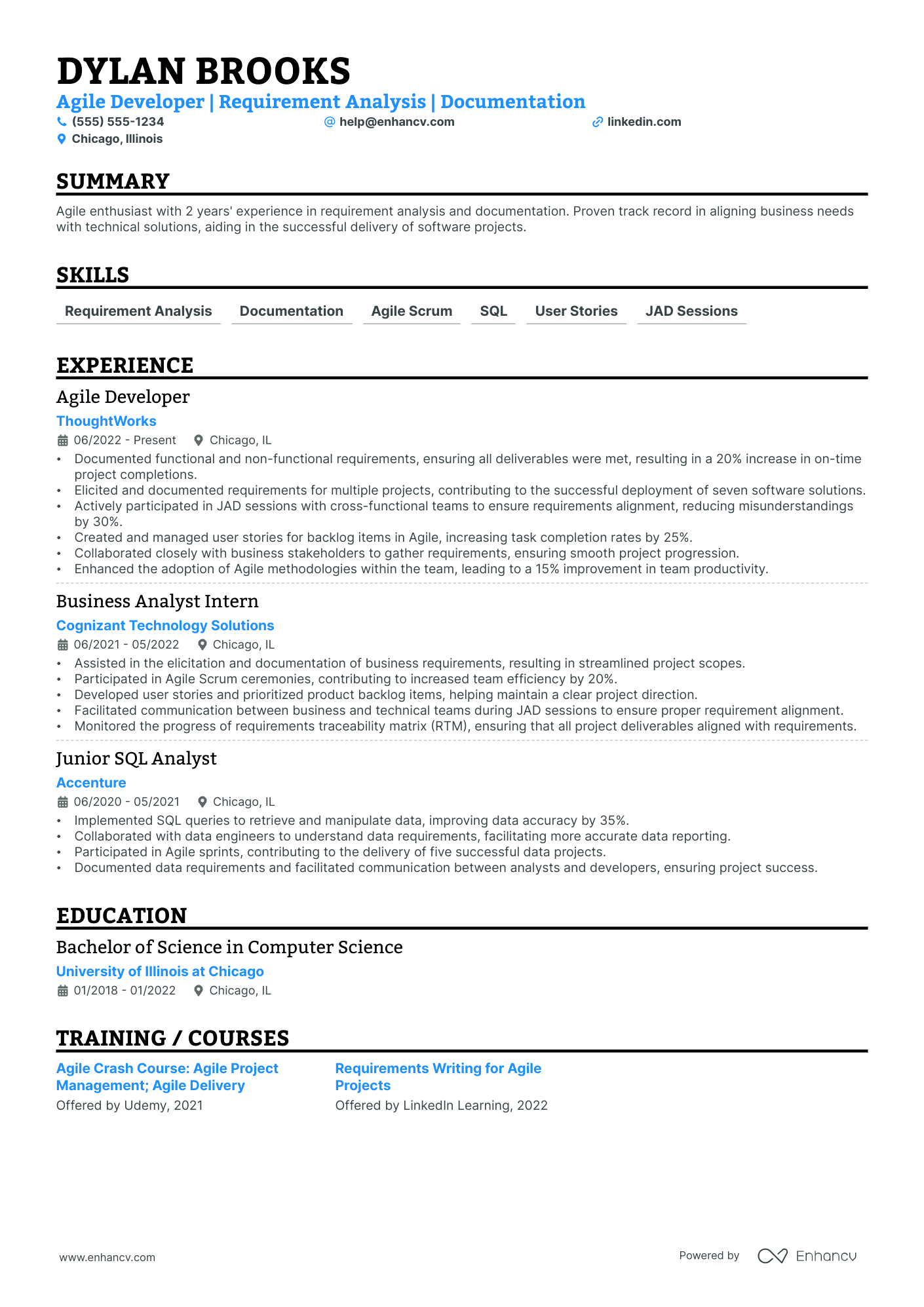 Senior Budget Analyst resume example